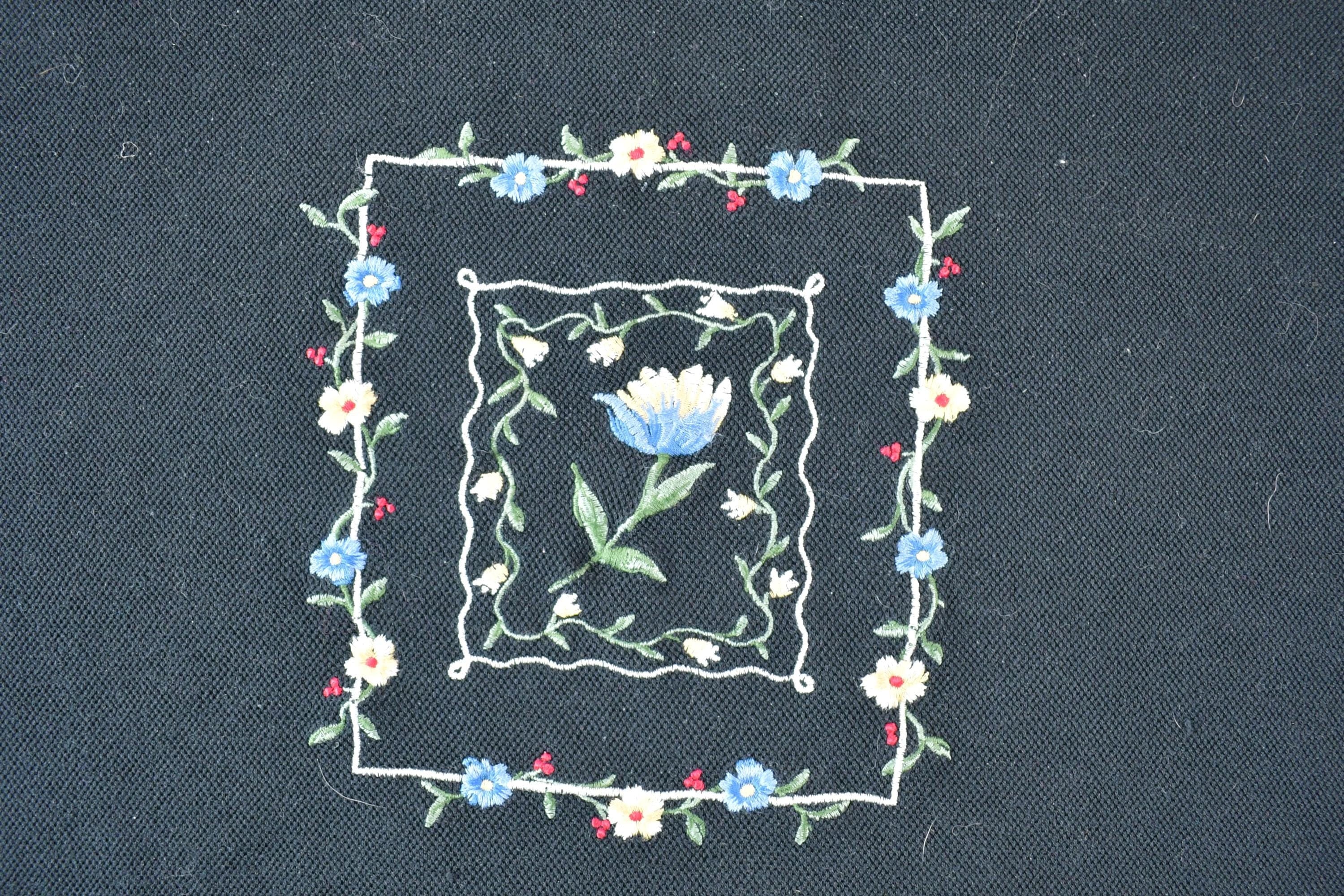 Vintage 1990s Basic Editions Floral Knit Crewneck Men's 2XL - Image 4