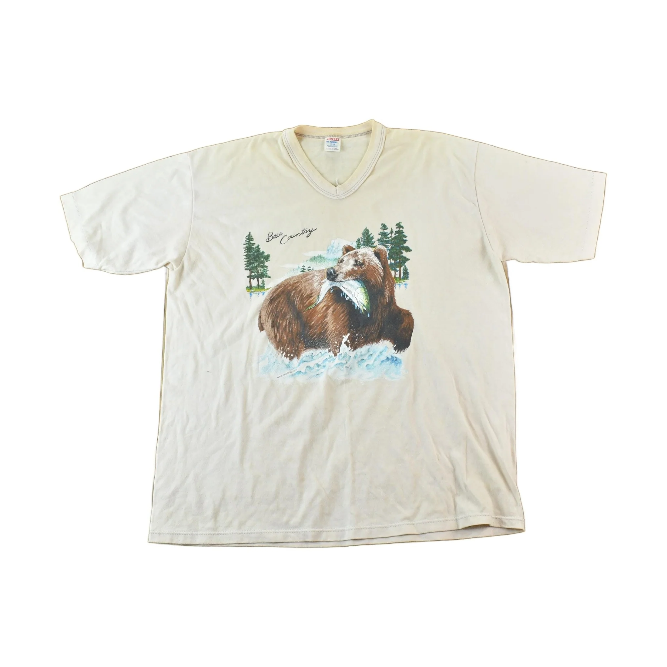 Vintage 1990s Bear Country Graphic T-Shirt Men's Large