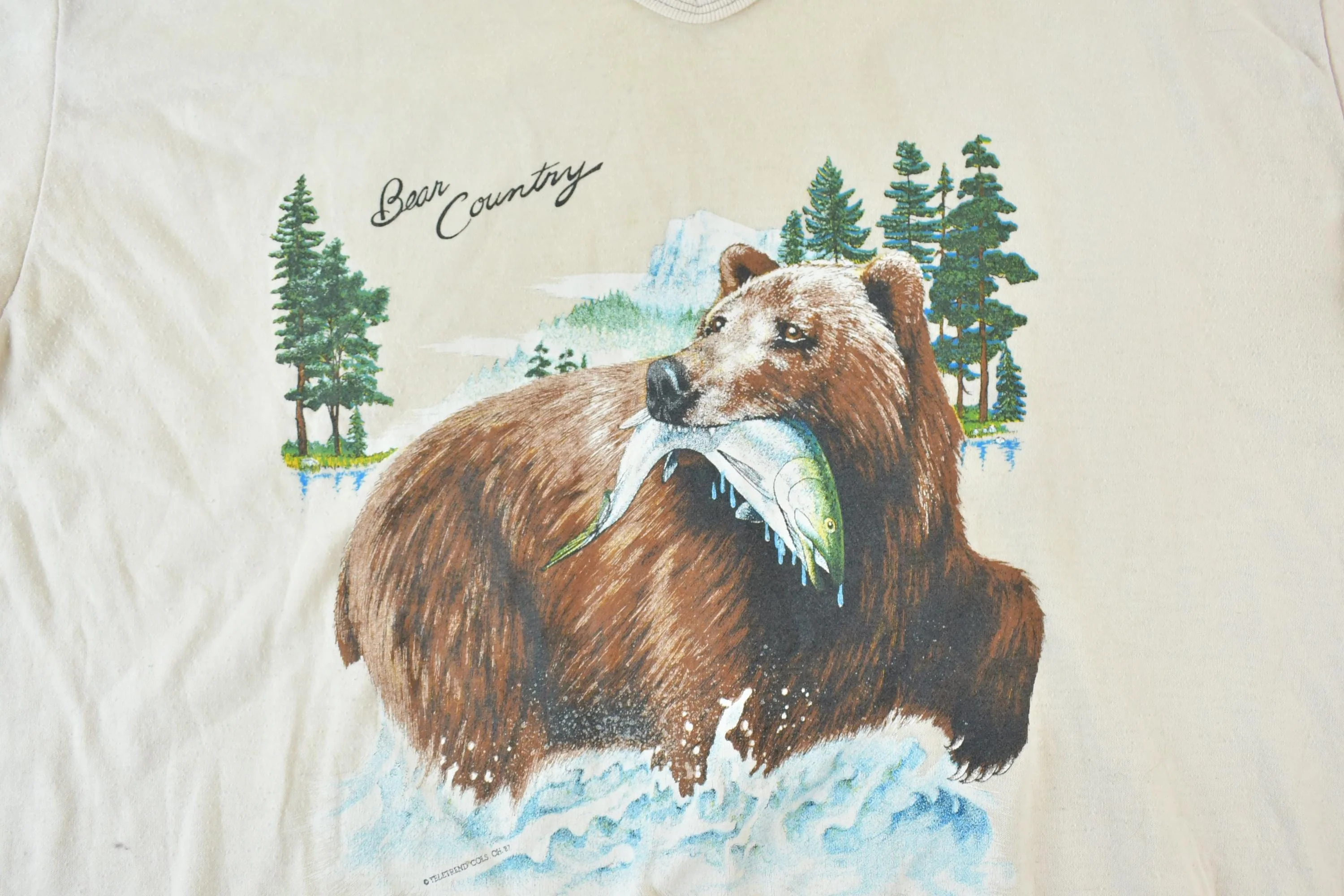 Vintage 1990s Bear Country Graphic T-Shirt Men's Large - Image 3