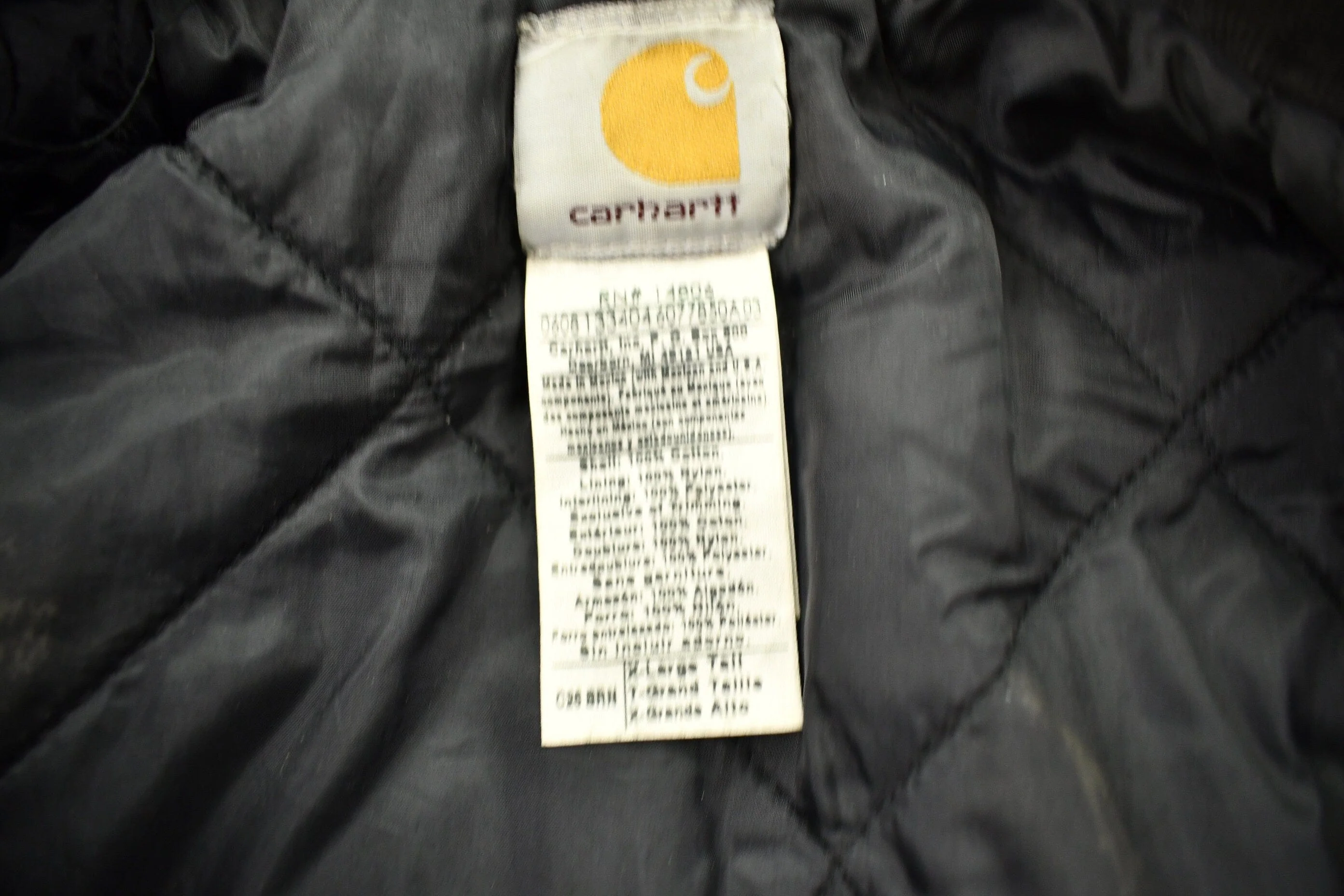 Vintage 1990s Beige Carhartt Work Jacket Men's 2XL - Image 6