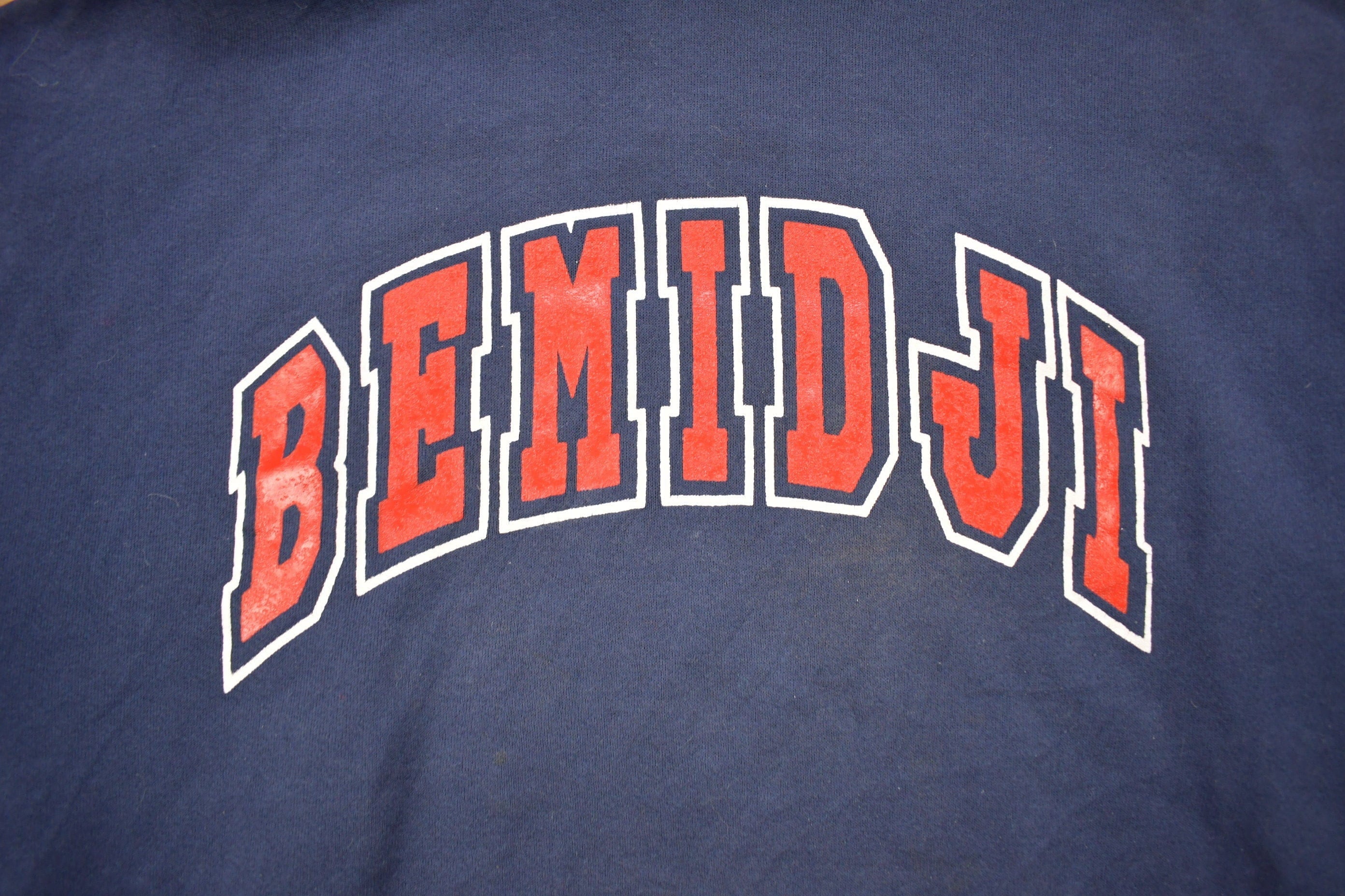 Vintage 1990s Bemidji State University Collegiate Hoodie Men's Medium - Image 3