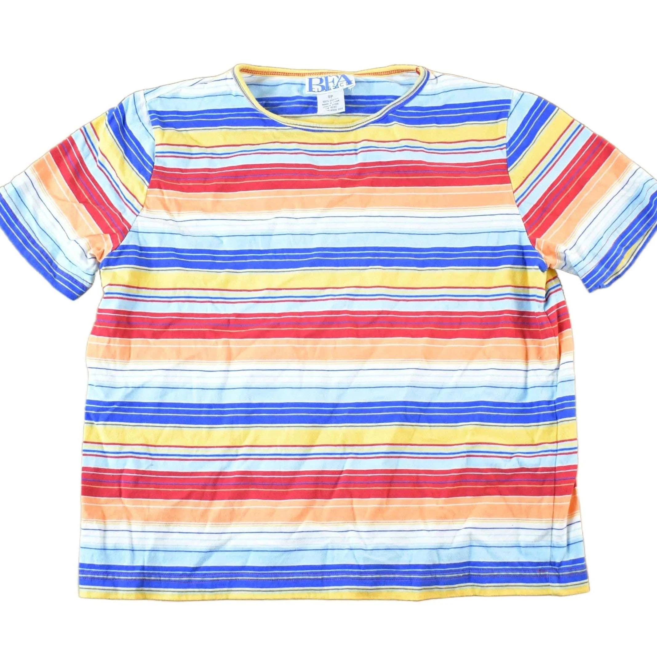Vintage 1990s BFA Classics Souvenir Striped T-Shirt Women's S