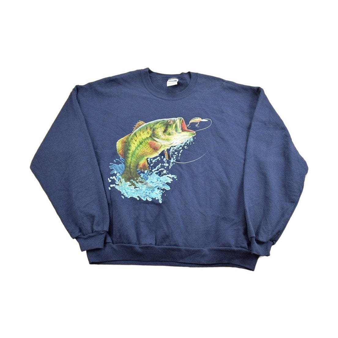 Vintage 1990s Big Fish Crewneck Men's 2XL