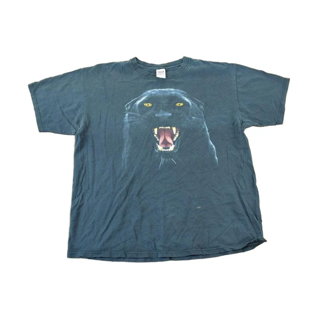 Vintage 1990s Black Panther Outdoors T-Shirt Men's XL