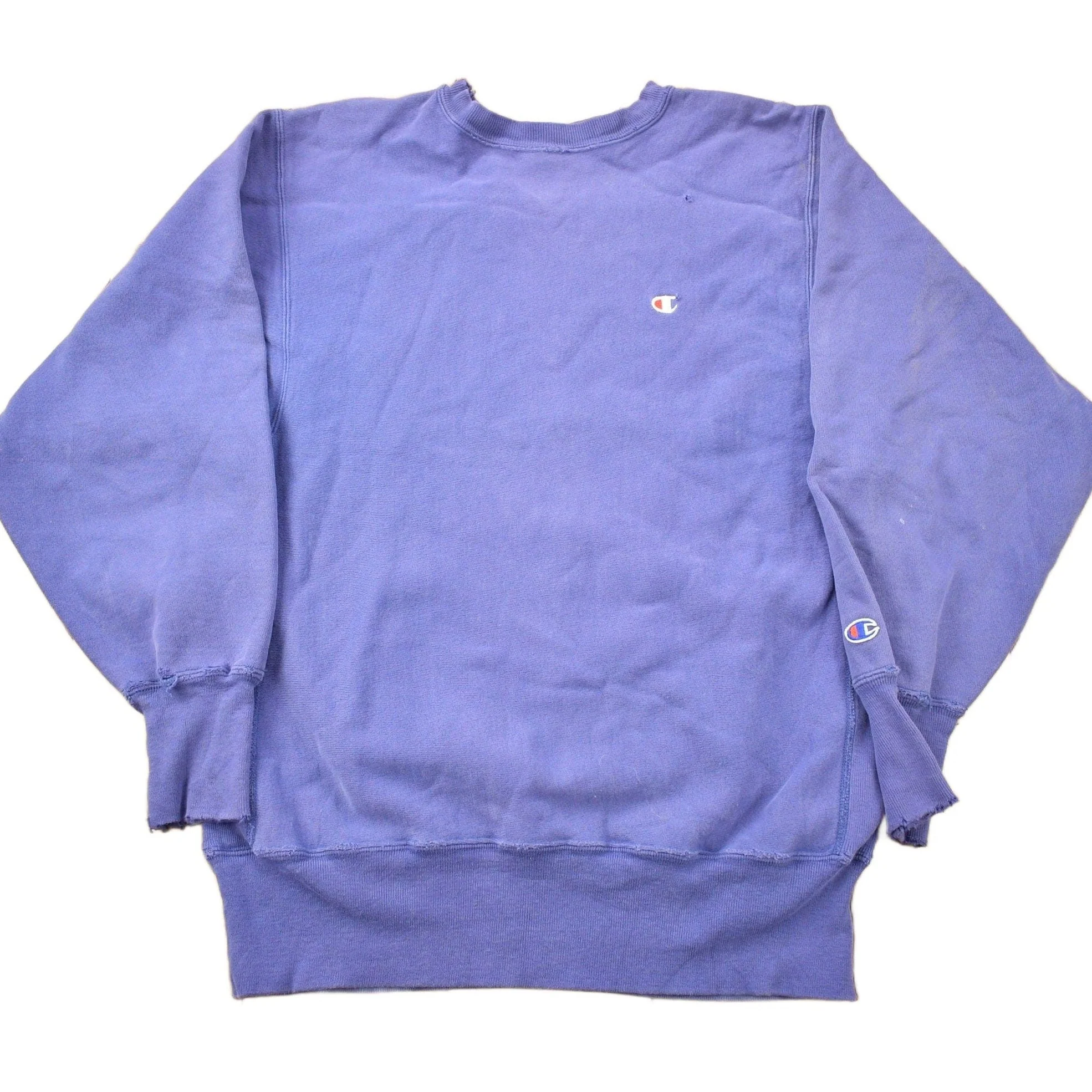 Vintage 1990s Blank Blue Champion Reverse Weave Crewneck Men's XL