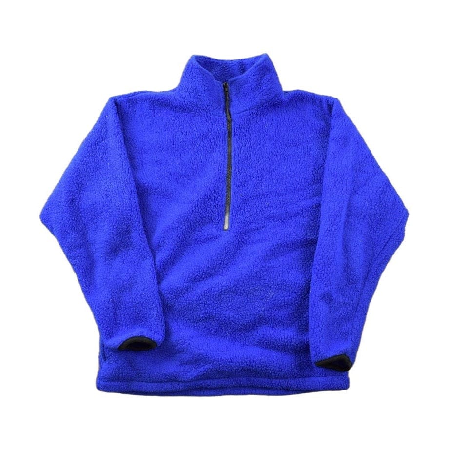 Vintage 1990s Blank Blue REI Fleece Sweater Men's Large