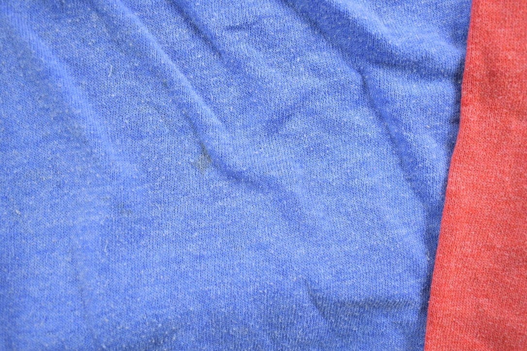 Vintage 1990s Blank Colour Block Crewneck Sweatshirt Men's MMen's Medium - Image 4