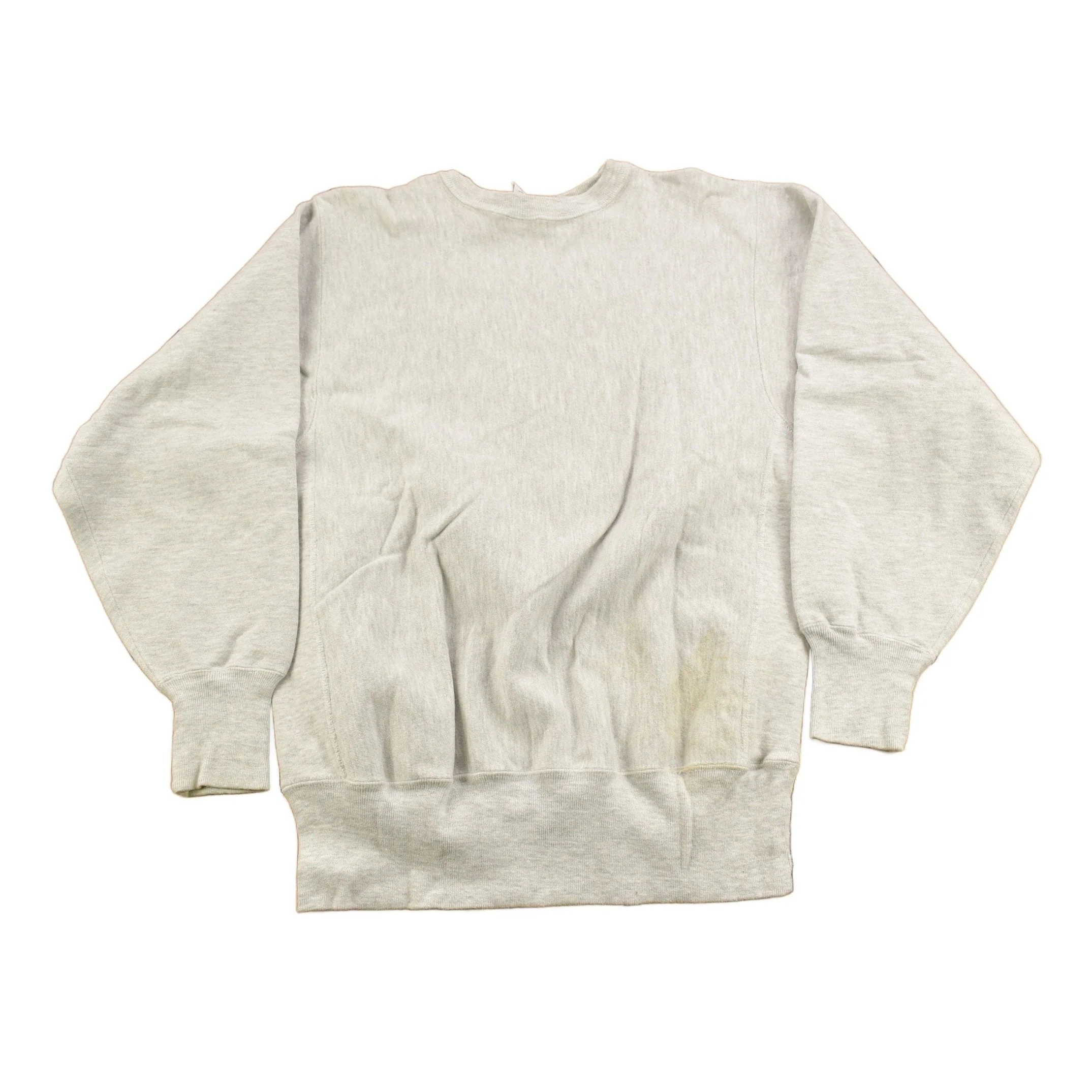 Vintage 1990s Blank Grey Champion Reverse Weave Crewneck Men's Large - Image 2