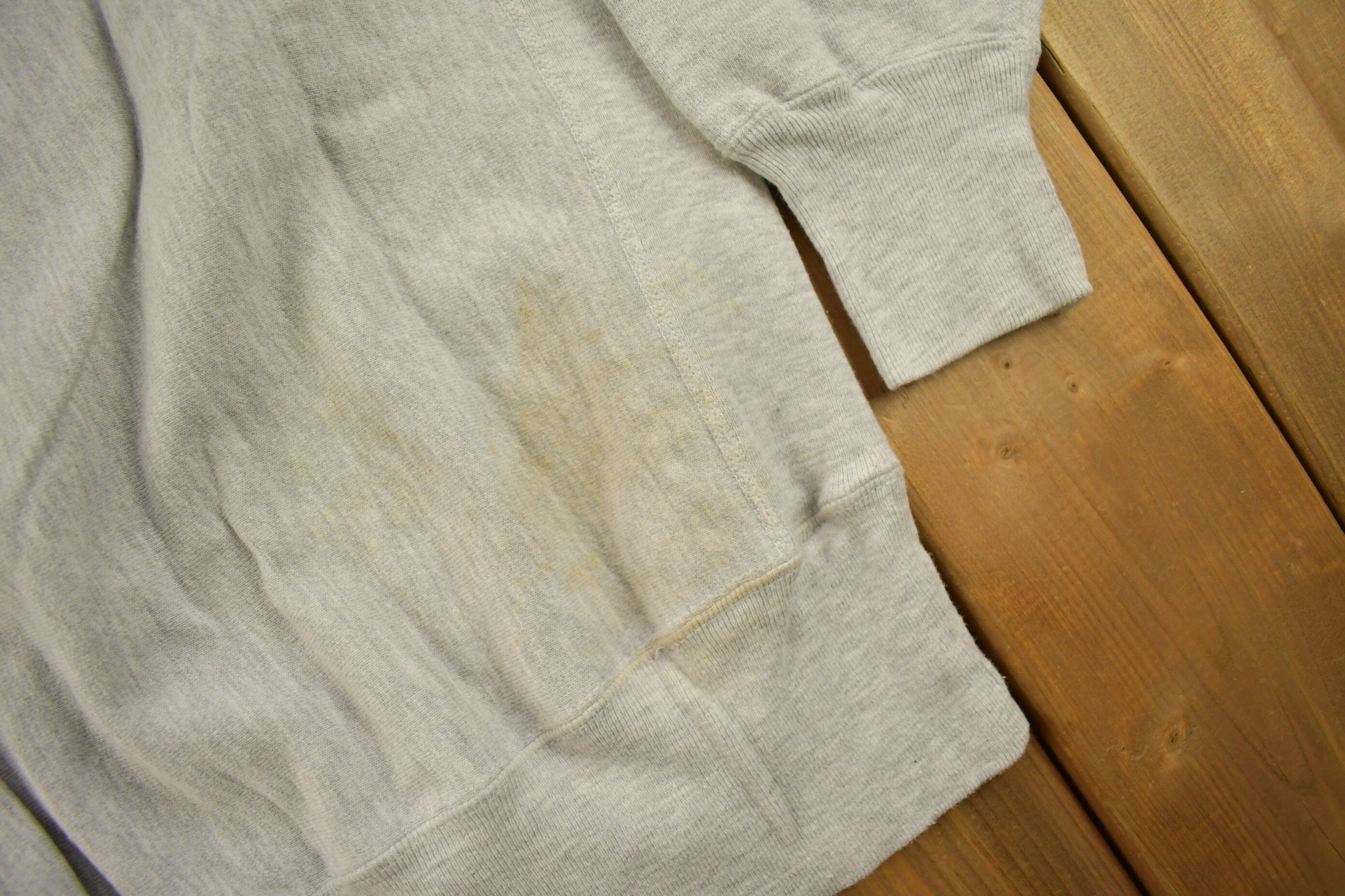 Vintage 1990s Blank Grey Champion Reverse Weave Crewneck Men's Large - Image 6