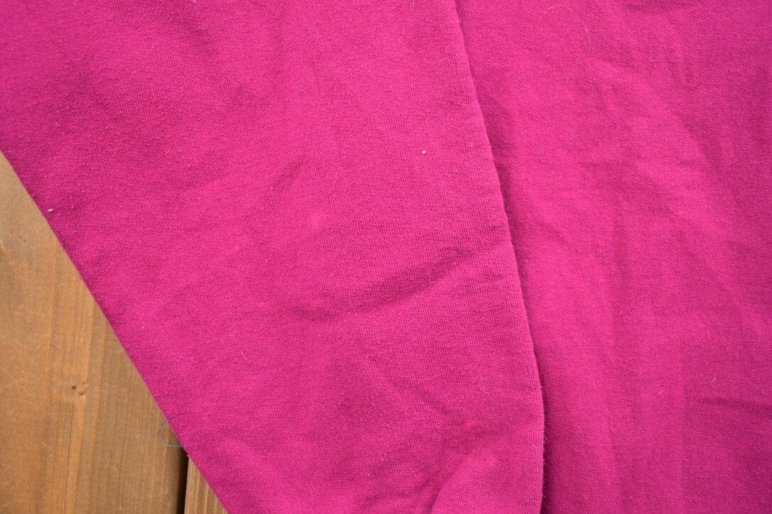 Vintage 1990s Blank Pink Crewneck Sweatshirt Men's Large - Image 4