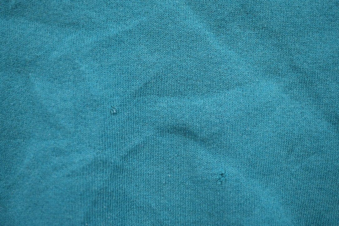 Vintage 1990s Blank Turquoise Crewneck Sweatshirt Women's L - Image 4