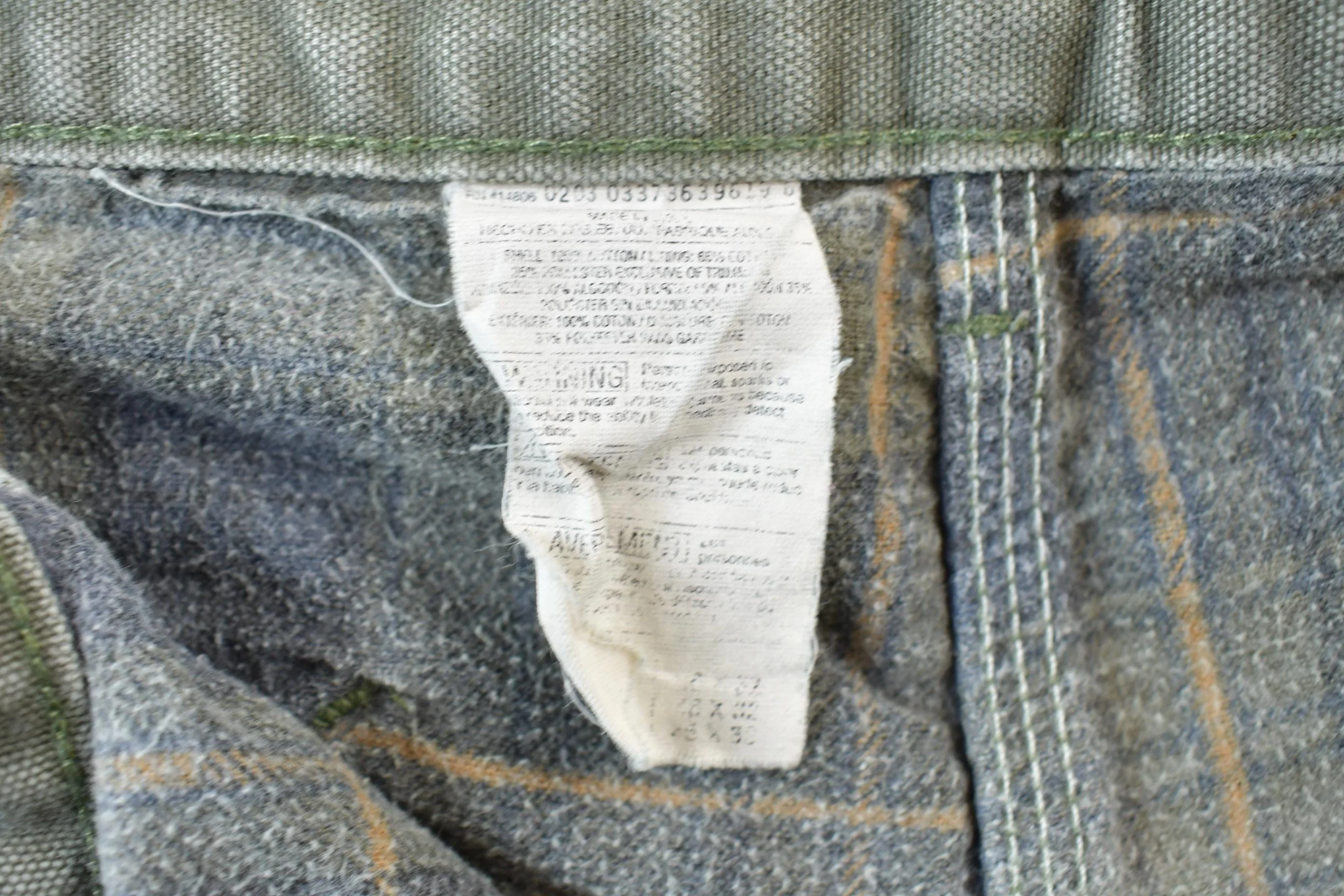 Vintage 1990s Blanket Lined Carhartt Carpenter Pants Men's 28 x 30 - Image 4