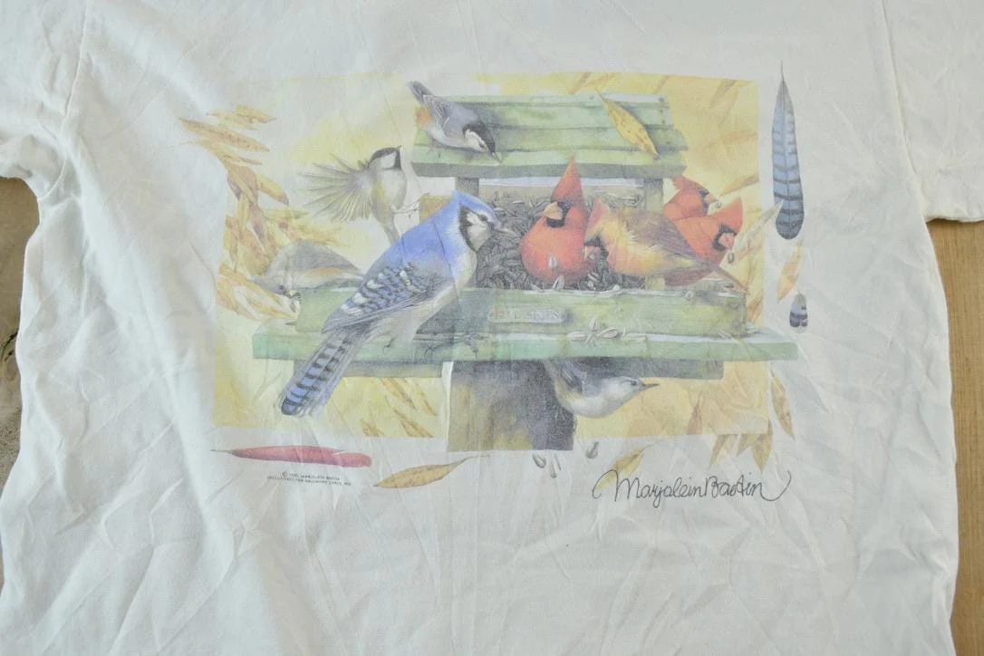 Vintage 1990s Blue Jays Bird Gang Outdoors T-Shirt Men's Large - Image 3