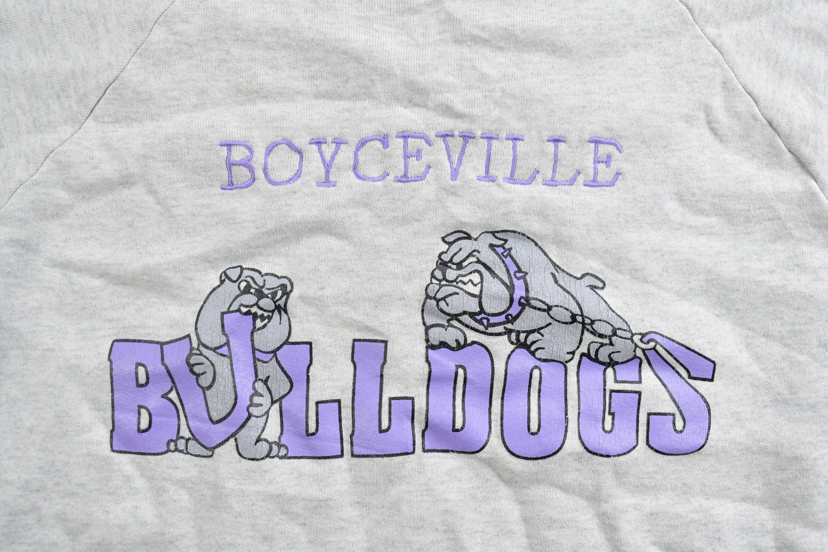 Vintage 1990s Boyceville Bulldogs Wisconsin Crewneck Sweatshirt Men's S - Image 4