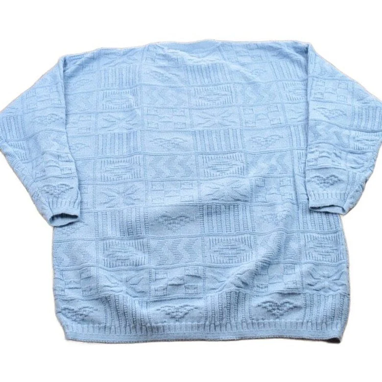 Vintage 1990s Brand New Knitted Crewneck Sweater Men's XL - Image 2