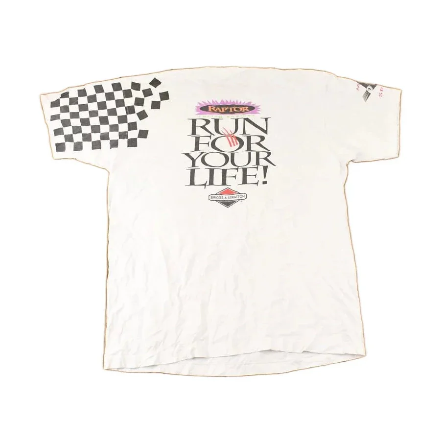 Vintage 1990s Briggs And Stratton Raptor Engine Racing Souvenir T-Shirt Men's XL - Image 2