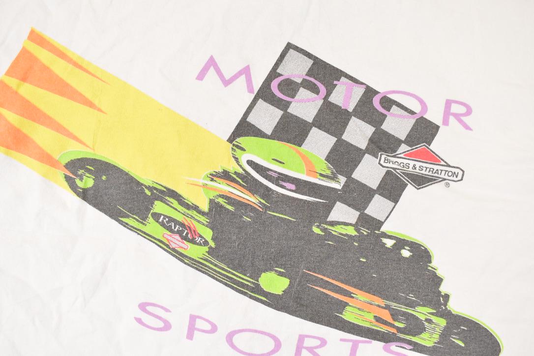 Vintage 1990s Briggs And Stratton Raptor Engine Racing Souvenir T-Shirt Men's XL - Image 4