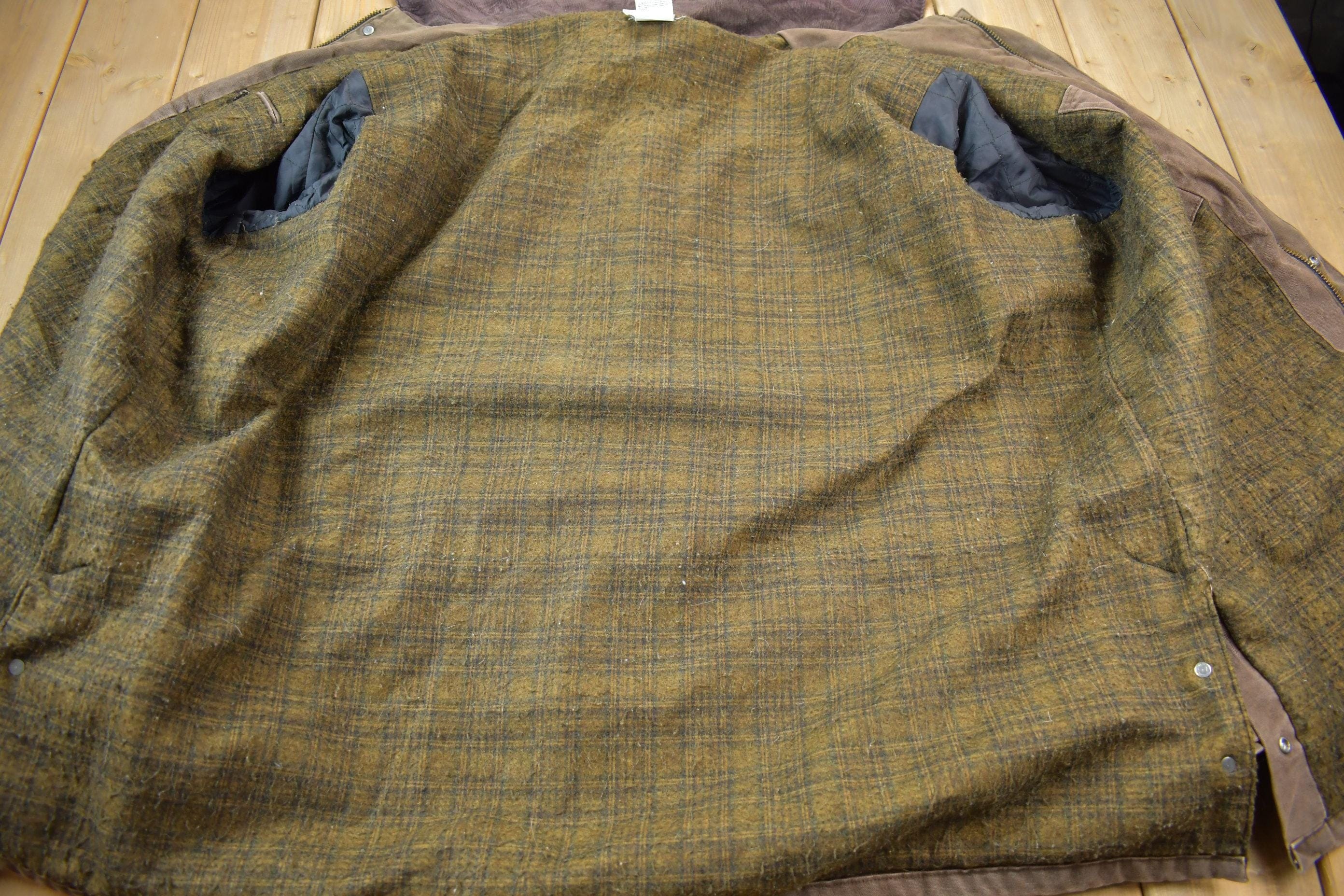 Vintage 1990s Brown Carhartt Field Coat Men's 4XL - Image 5