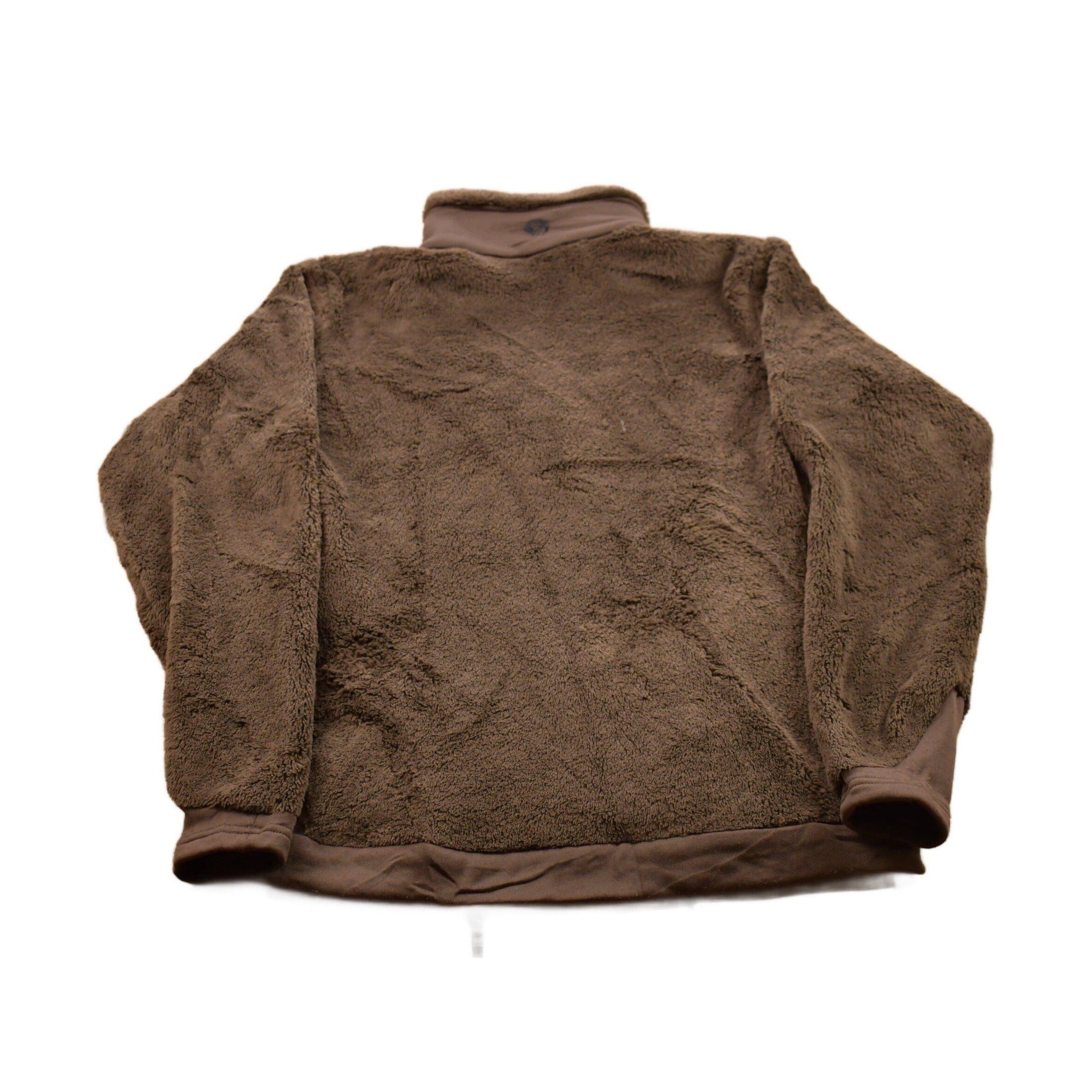 Vintage 1990s Brown Polartec Thermal Mountain Hard Wear Zip Fleece Sweater Women's M - Image 2