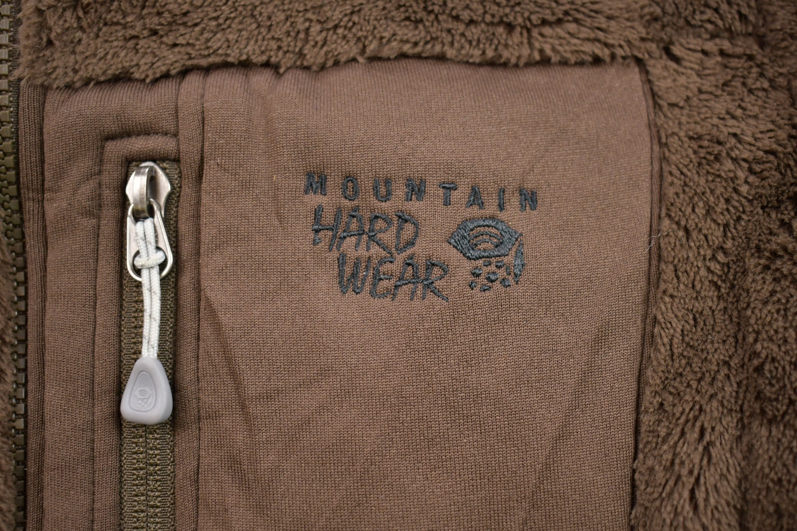 Vintage 1990s Brown Polartec Thermal Mountain Hard Wear Zip Fleece Sweater Women's M - Image 5