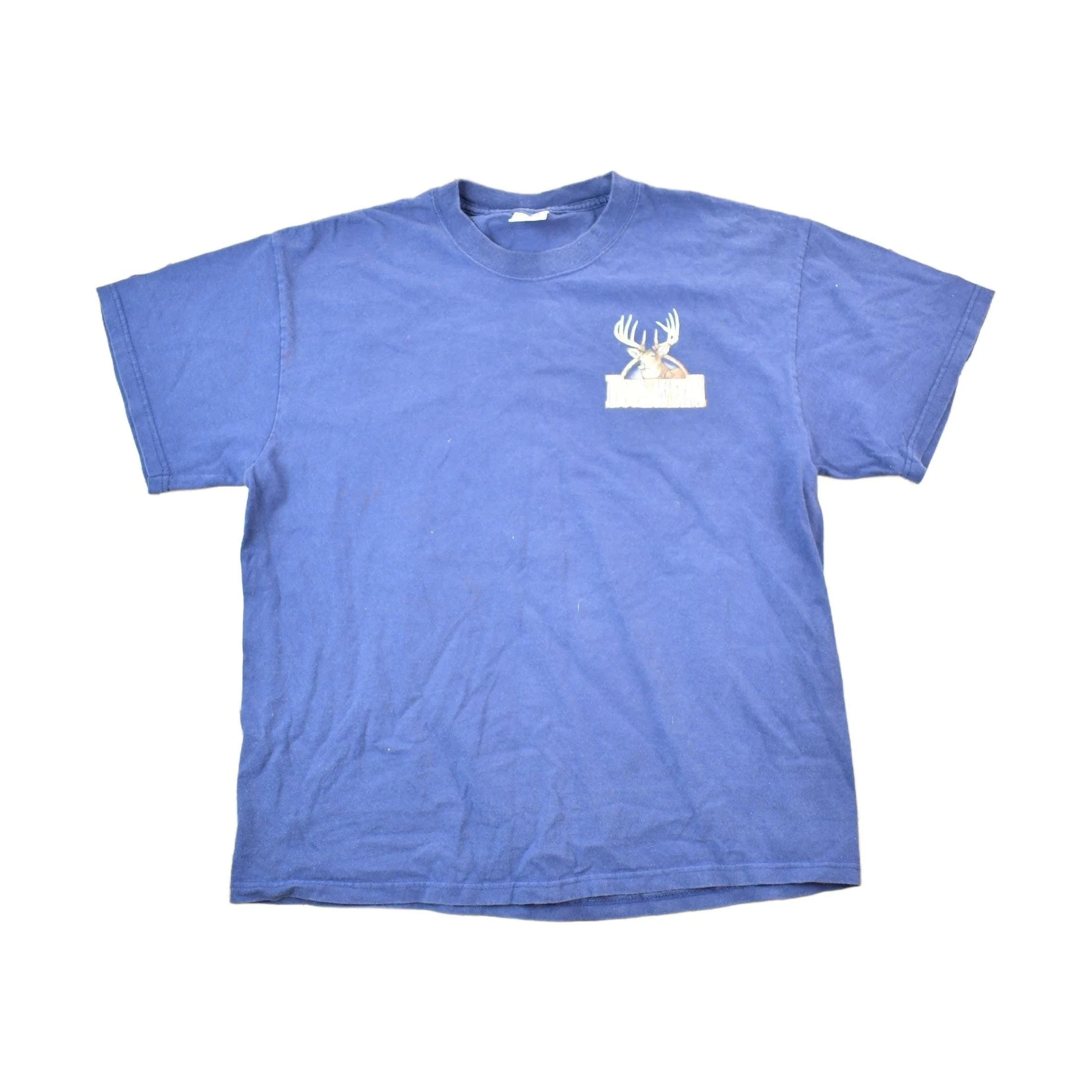 Vintage 1990s Buck Wear Hunting Graphic T-Shirt Men's Large