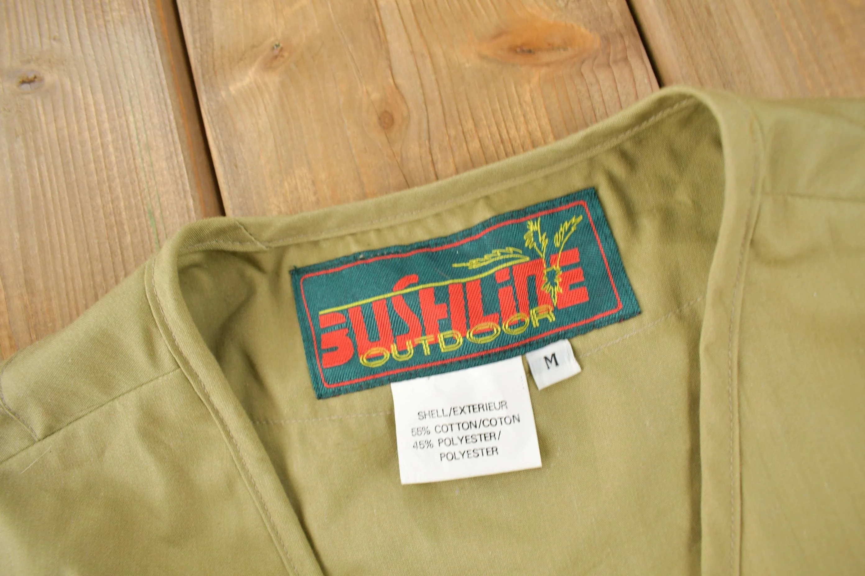 Vintage 1990s Bushline Outdoor Tactical Utility Vest Men's M - Image 4
