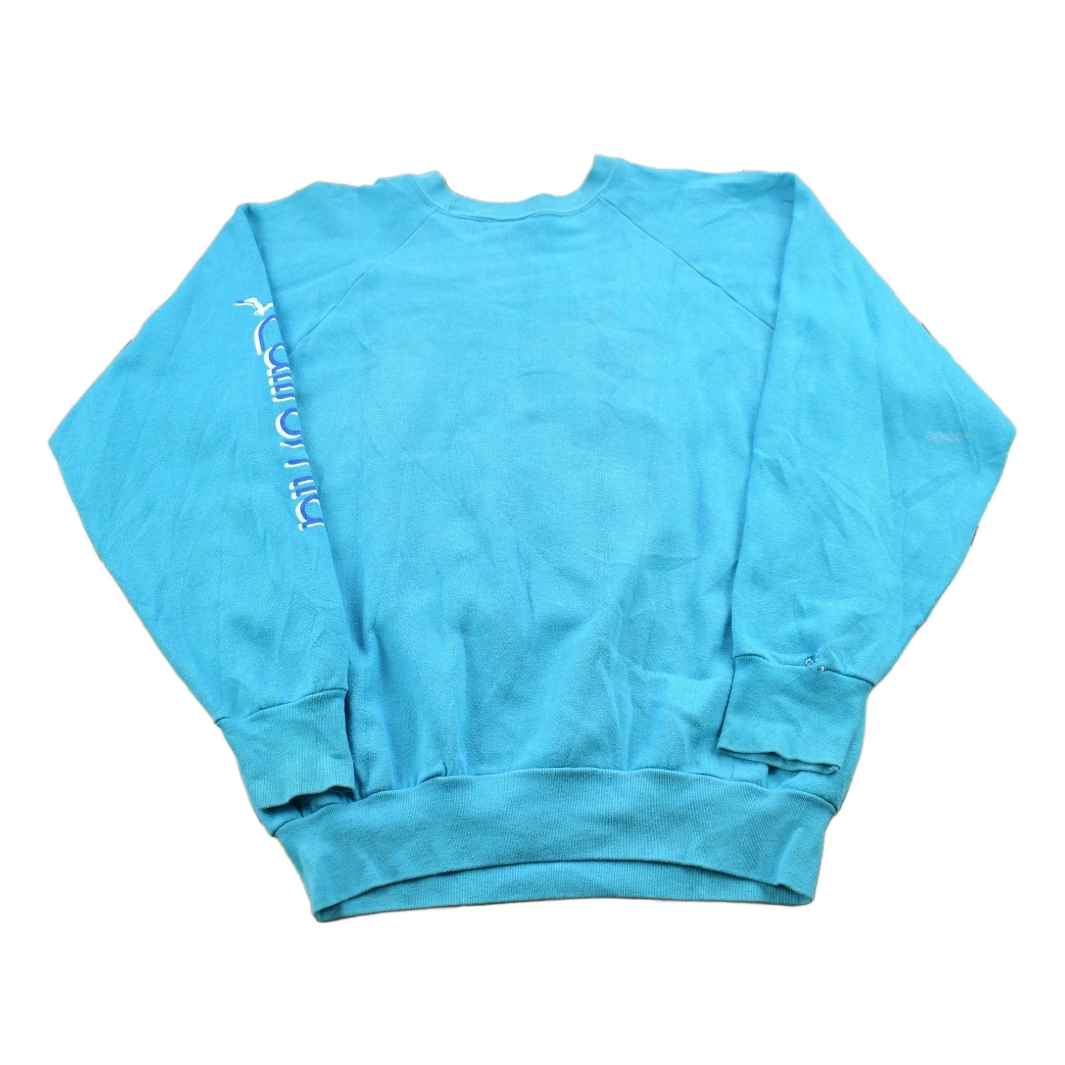 Vintage 1990s California Nautical Theme Crewneck Sweatshirt Men's Small - Image 2