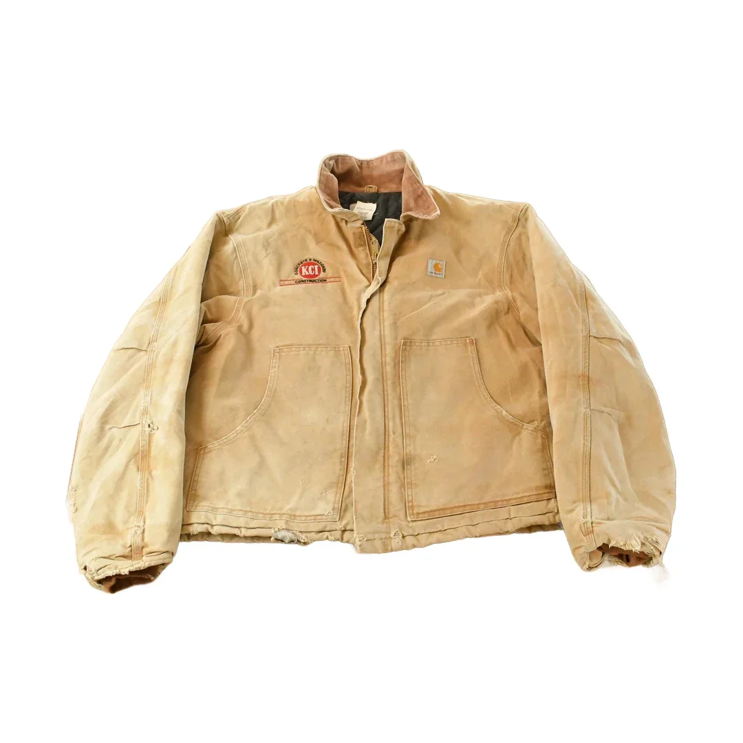 Vintage 1990s Carhartt Arctic Quilt Lined Distressed Jacket Men's XL