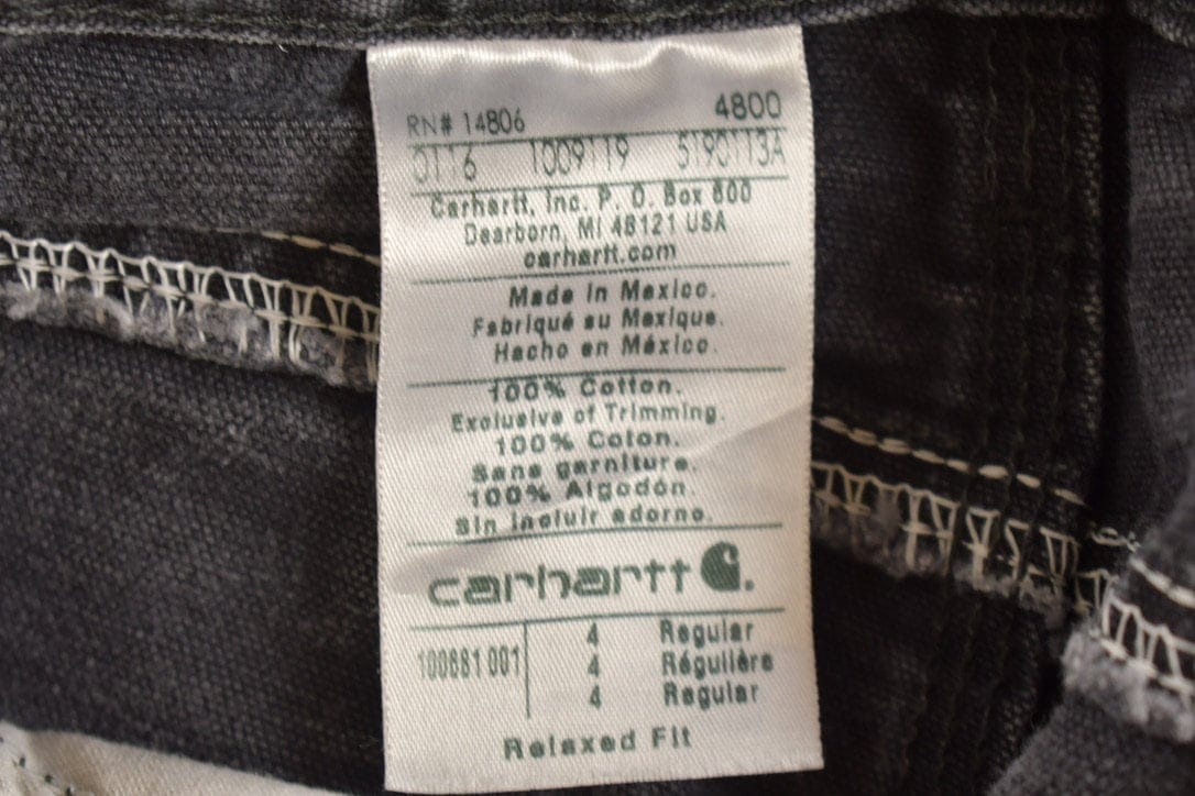 Vintage 1990s Carhartt Black Double Knee Work Pants Men's 31 x 29 - Image 6