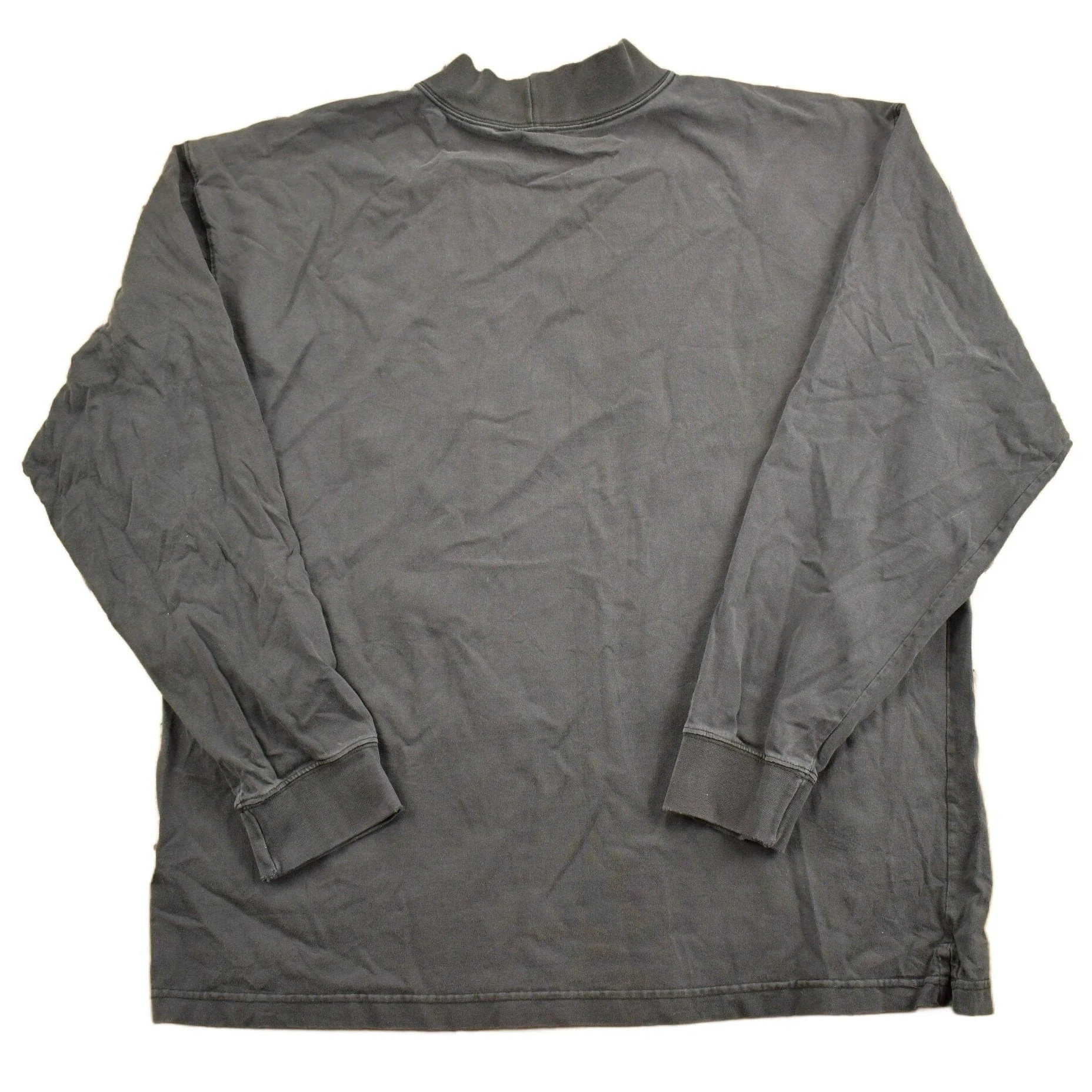 Vintage 1990s Carhartt Blank Black Long Sleeve Sweatshirt Men's 2XL - Image 2