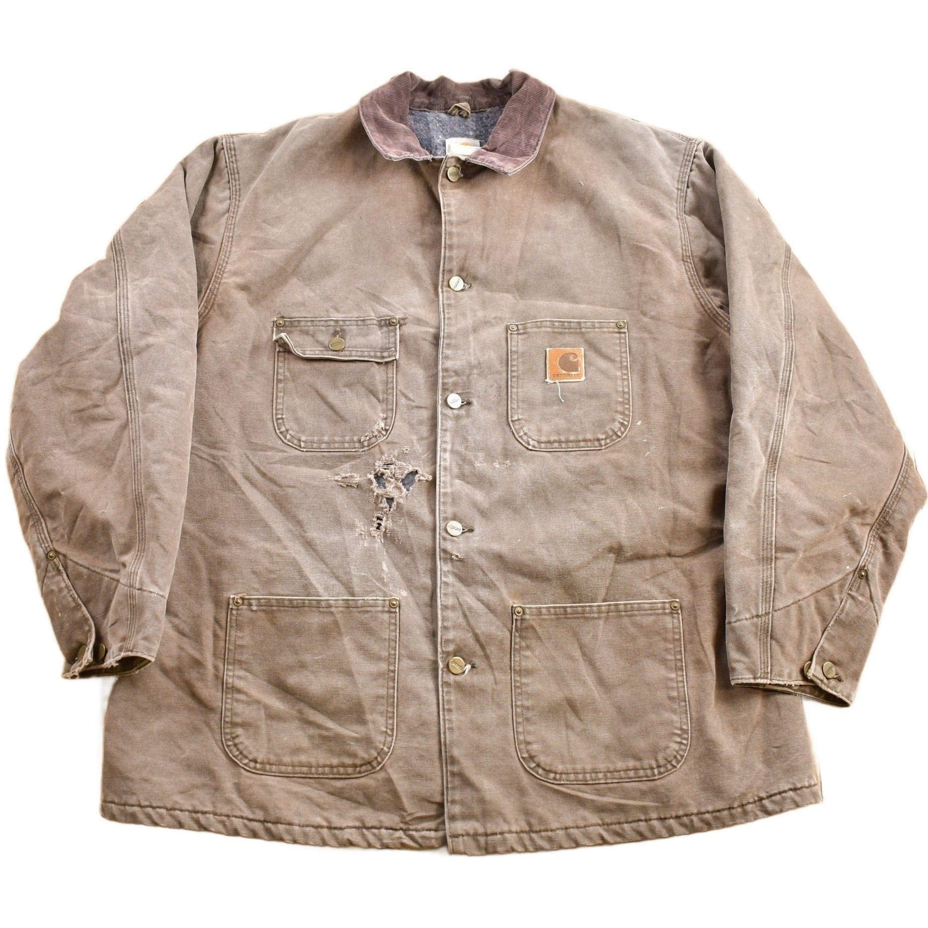 Vintage 1990s Carhartt Blanket Lined Chore Coat