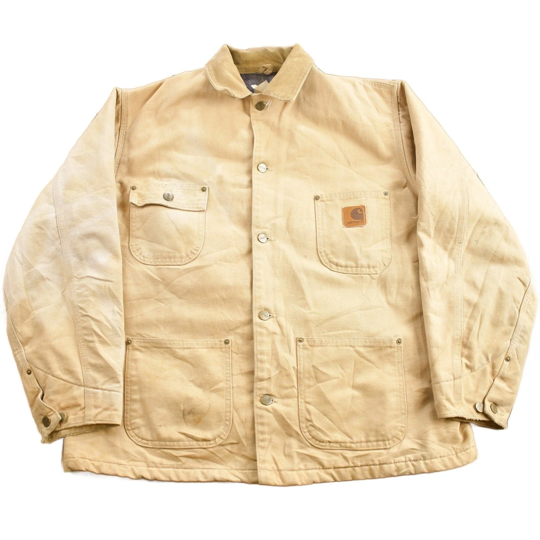 Vintage 1990s Carhartt Blanket Lined Chore Coat Men's Large