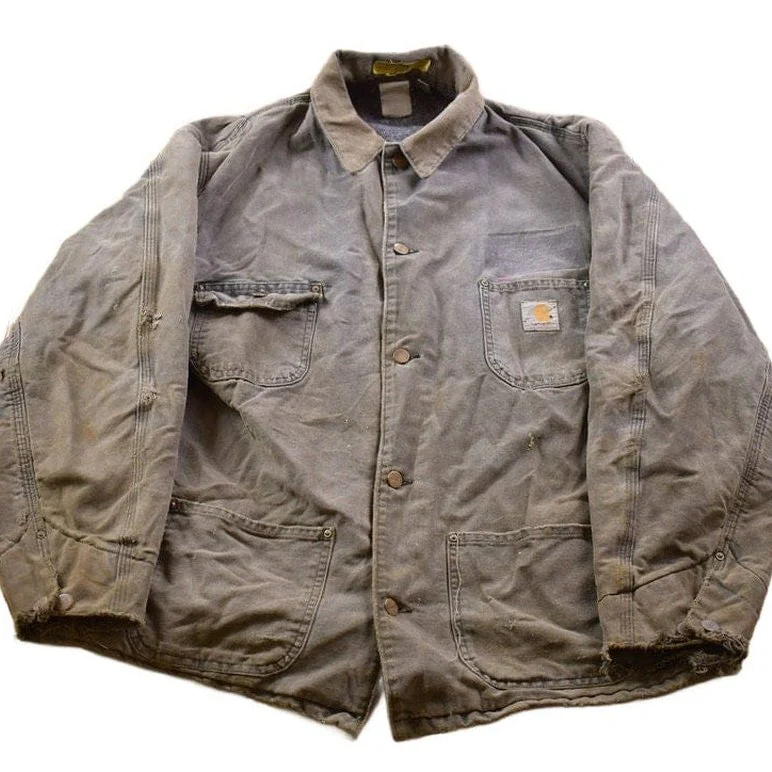 Vintage 1990s Carhartt Blanket Lined Chore Coat Men's Large