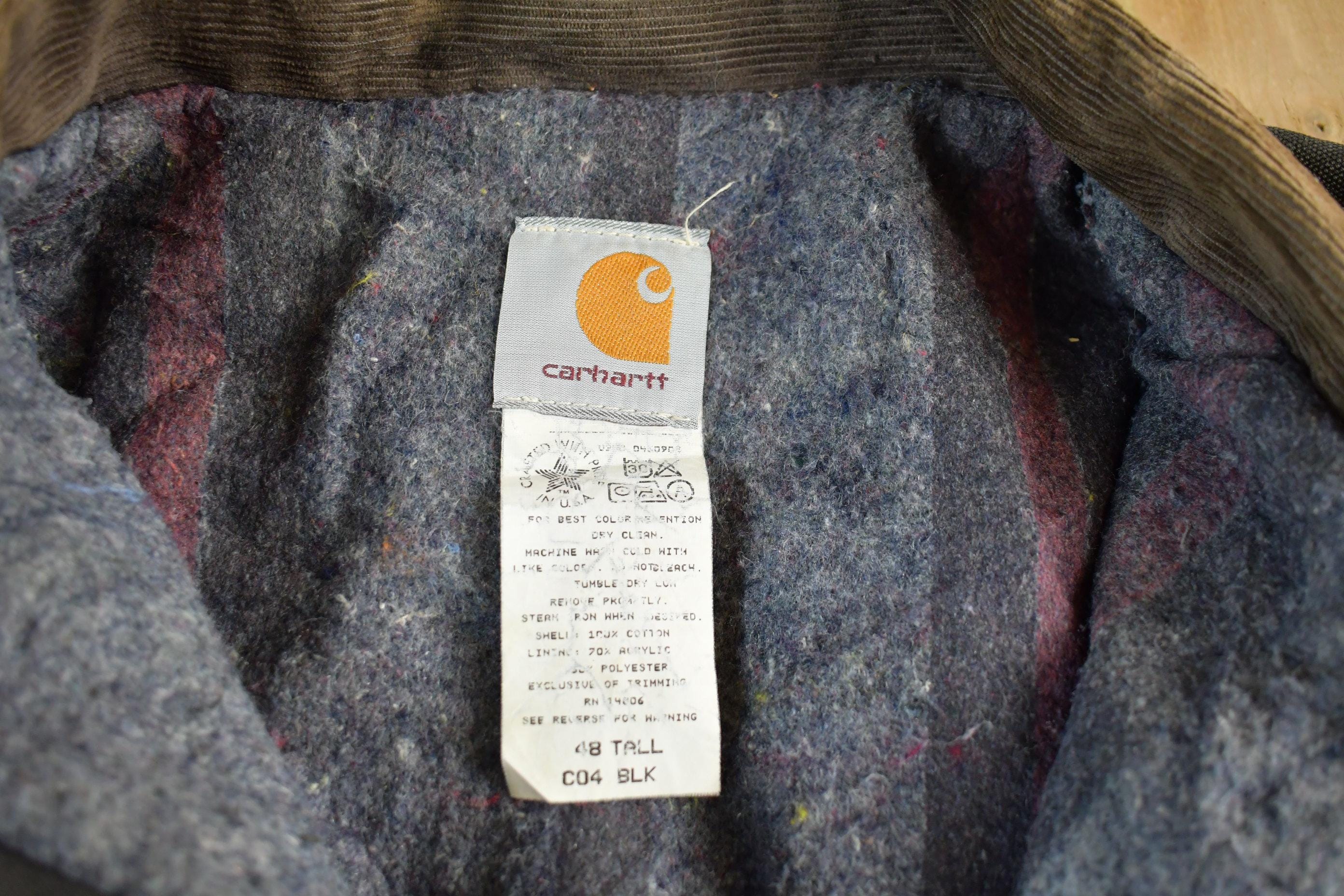 Vintage 1990s Carhartt Blanket Lined Jacket Mens XL Tall - Image 5