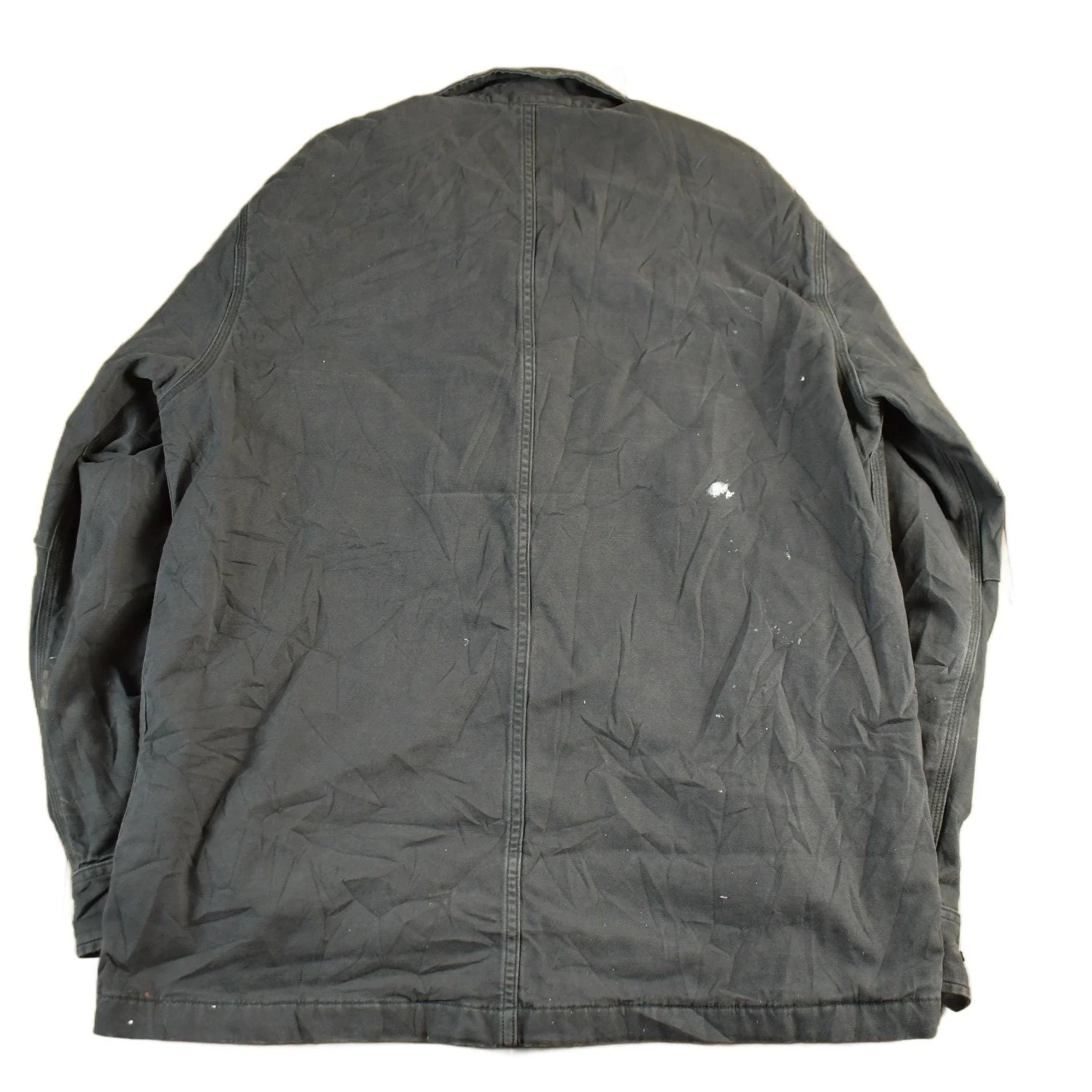 Vintage 1990s Carhartt Blanket Lined Shirt Jacket Men's Medium - Image 2