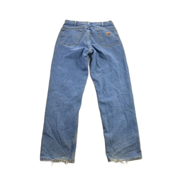 Vintage 1990s Carhartt Blanket Lined Work Pants Men's 33 x 34