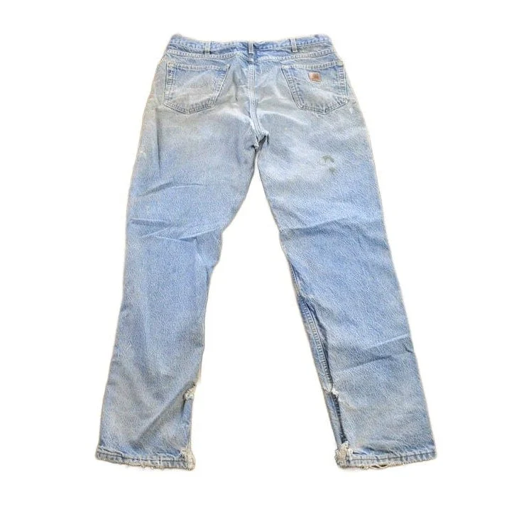 Vintage 1990s Carhartt Blanket Lined Work Pants Men's 36 x 31