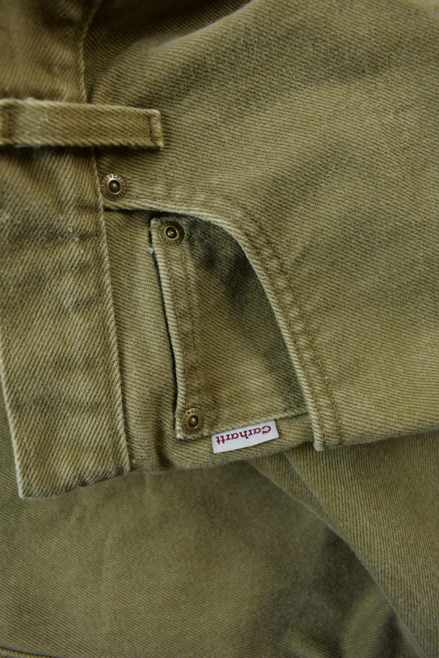 Vintage 1990s Carhartt Blanket Lined Work Pants Men's 46x30 - Image 6