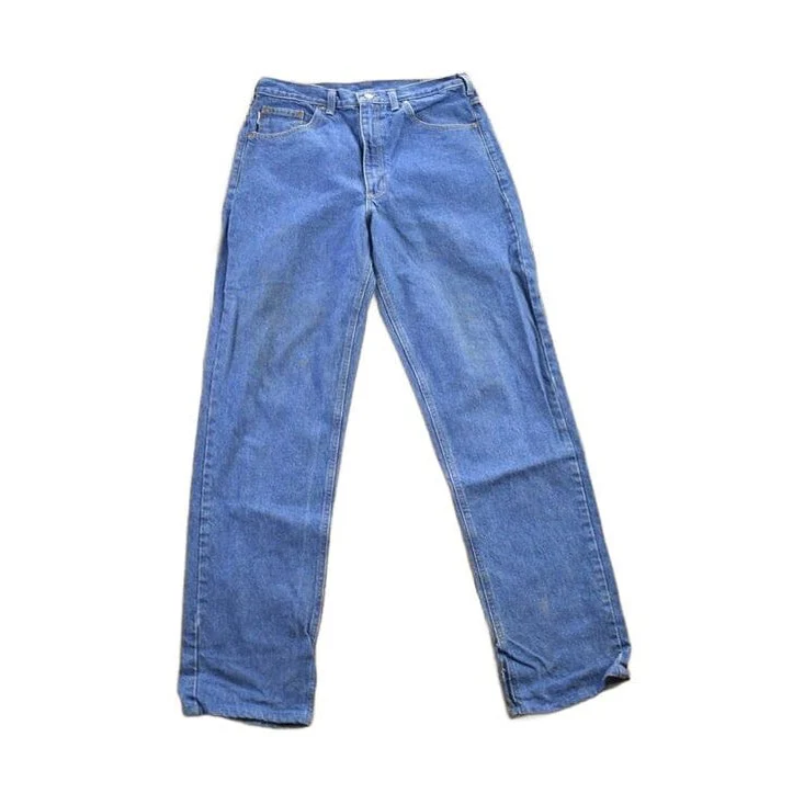 Vintage 1990s Carhartt Blue Jeans Men's 32 x 32 - Image 2
