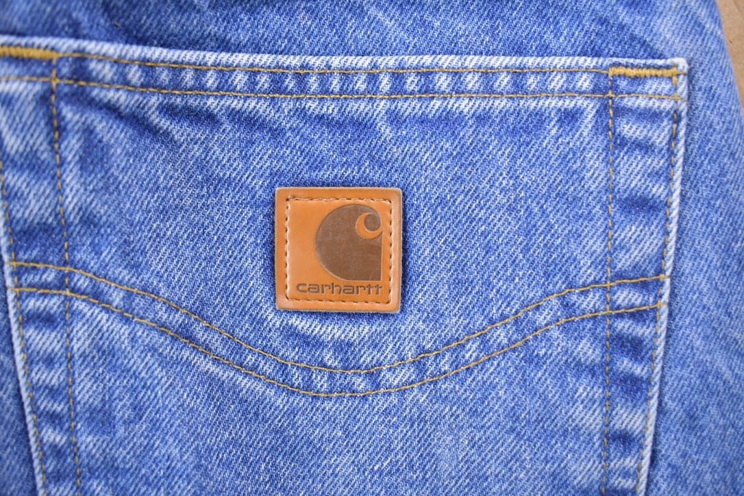 Vintage 1990s Carhartt Blue Work Jeans Men's 32 x 33 - Image 6