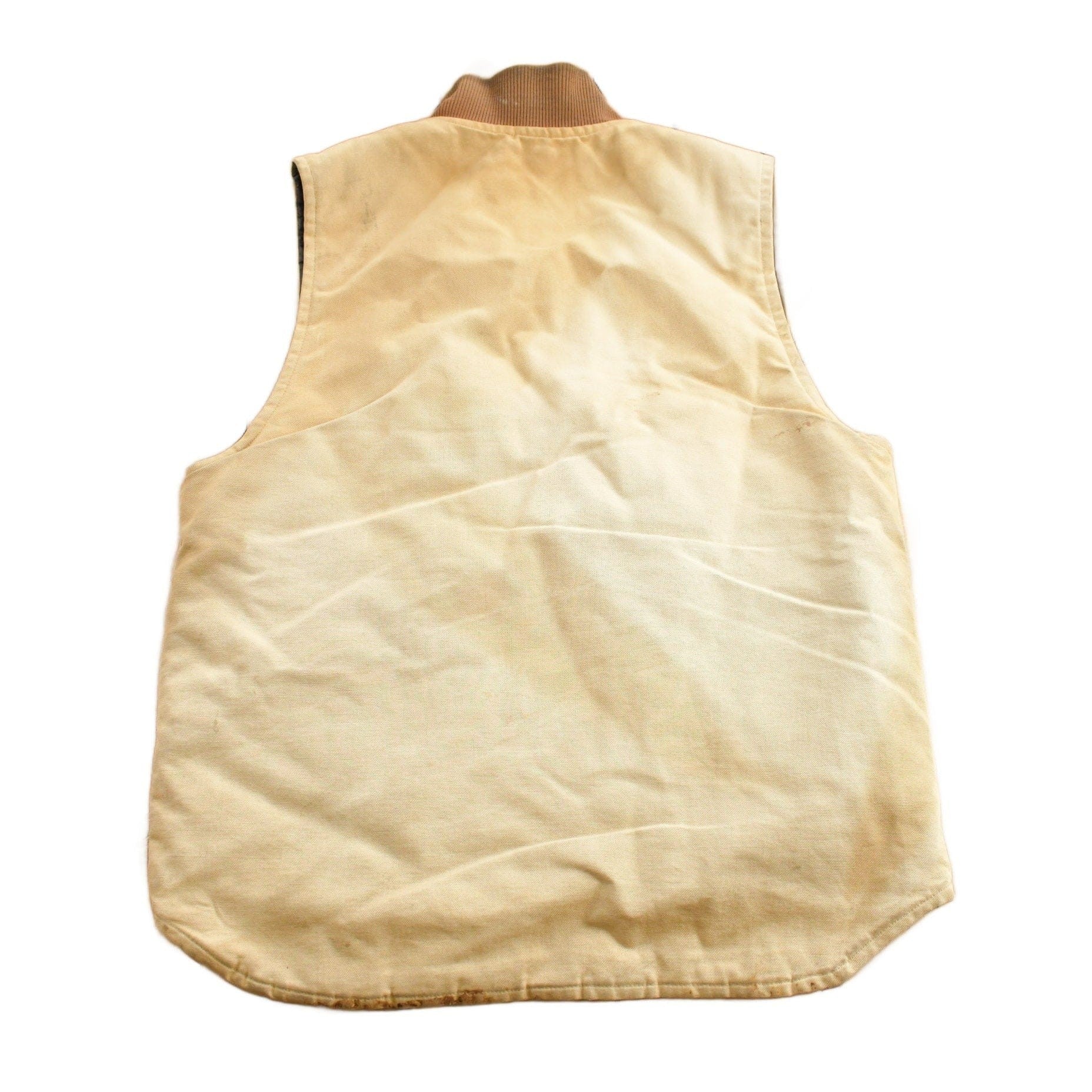 Vintage 1990s Carhartt Brown Work Vest Men's Medium - Image 2