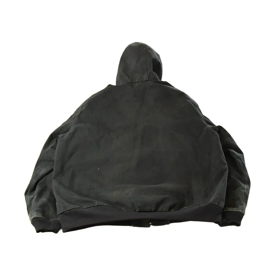 Vintage 1990s Carhartt Canvas Hooded Jacket Men's 3XL Tall - Image 2