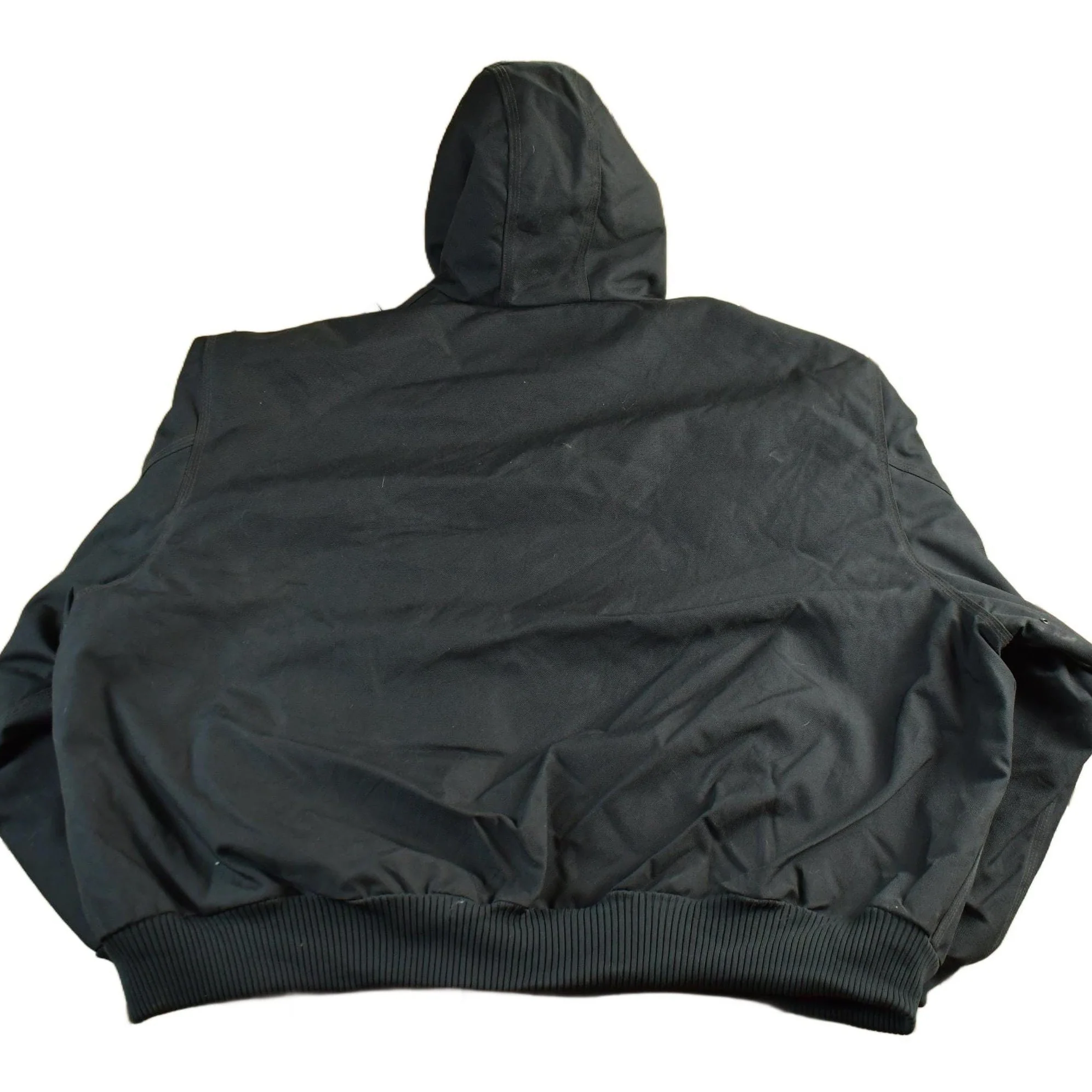 Vintage 1990s Carhartt Canvas Nylon Hooded Jacket Men's 5XL - Image 2