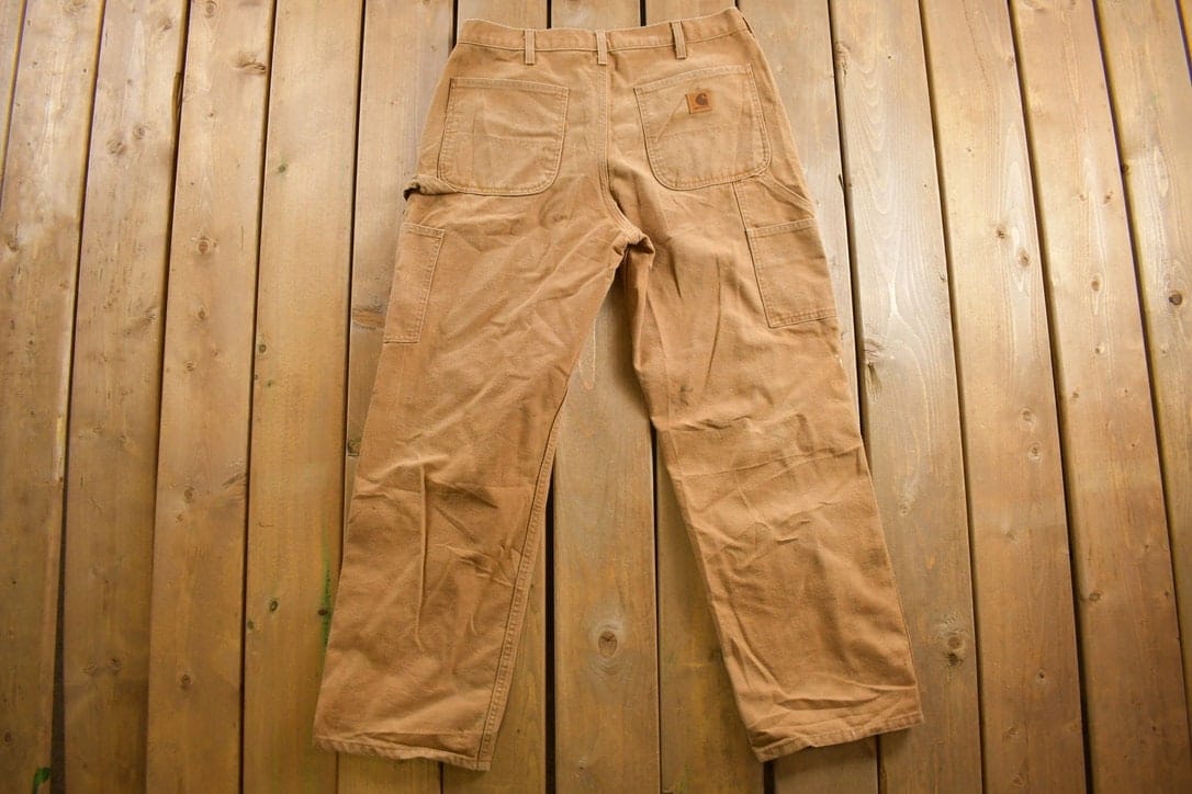 Vintage 1990s Carhartt Carpenter Pants Men's 33 x 29 - Image 3