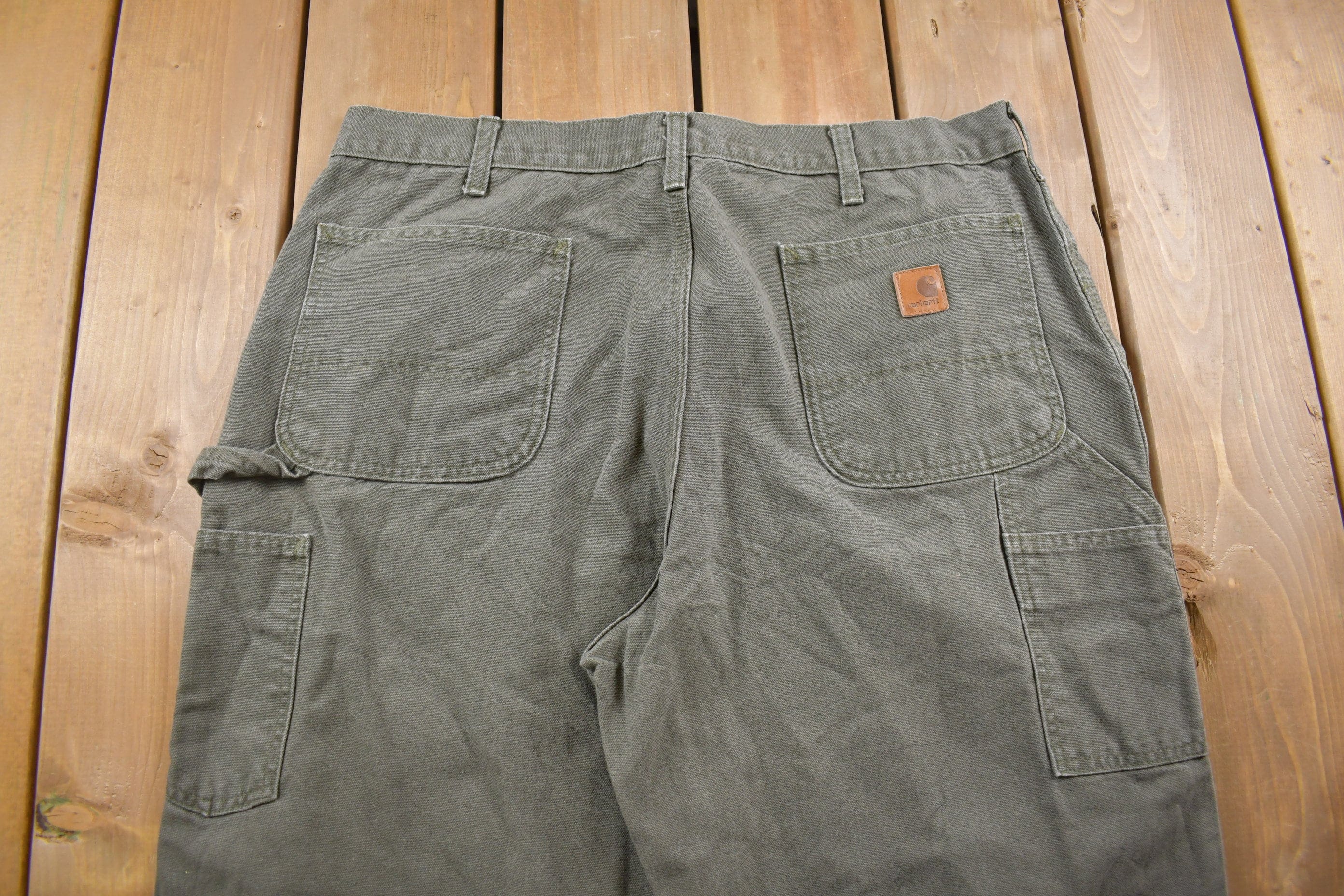 Vintage 1990s Carhartt Carpenter Work Pants Men's 38 x 31 - Image 5