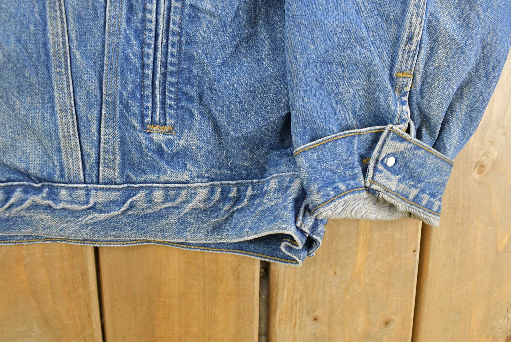 Vintage 1990s Carhartt Denim Trucker Jacket Men's 2XL - Image 4