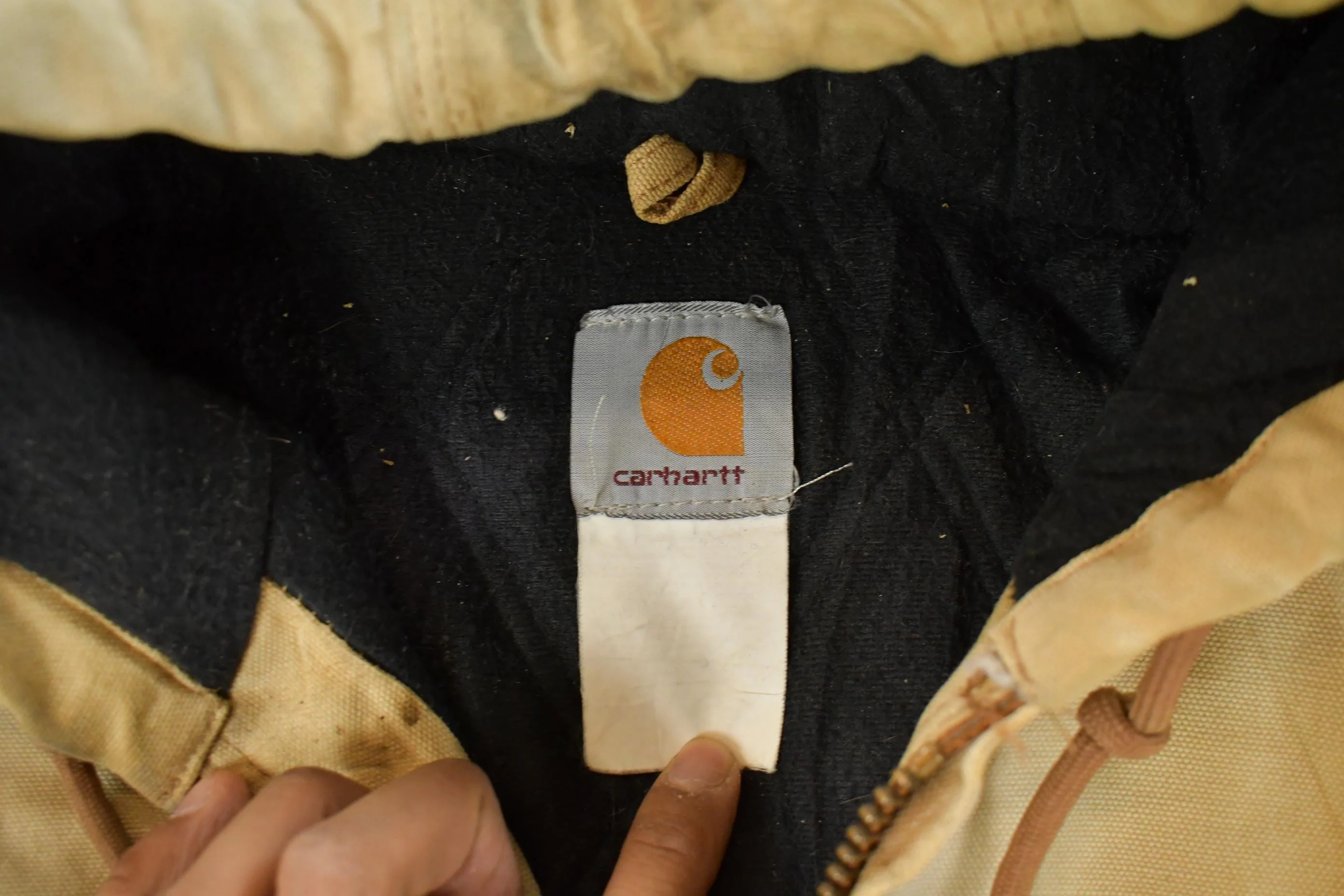 Vintage 1990s Carhartt Distressed Hooded Jacket Men's 2XL - Image 6