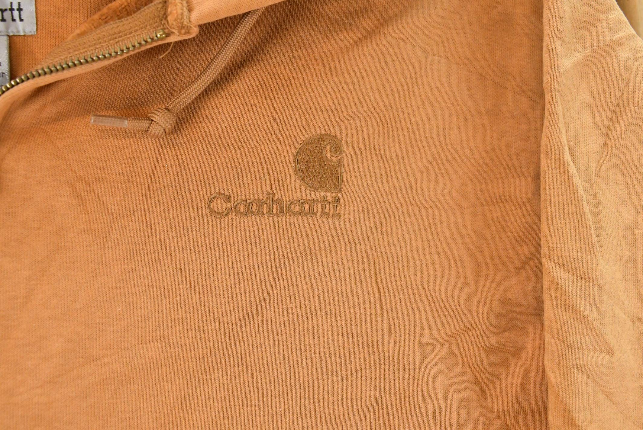 Vintage 1990s Carhartt Full Zip Hoodie Men's XL Tall - Image 4