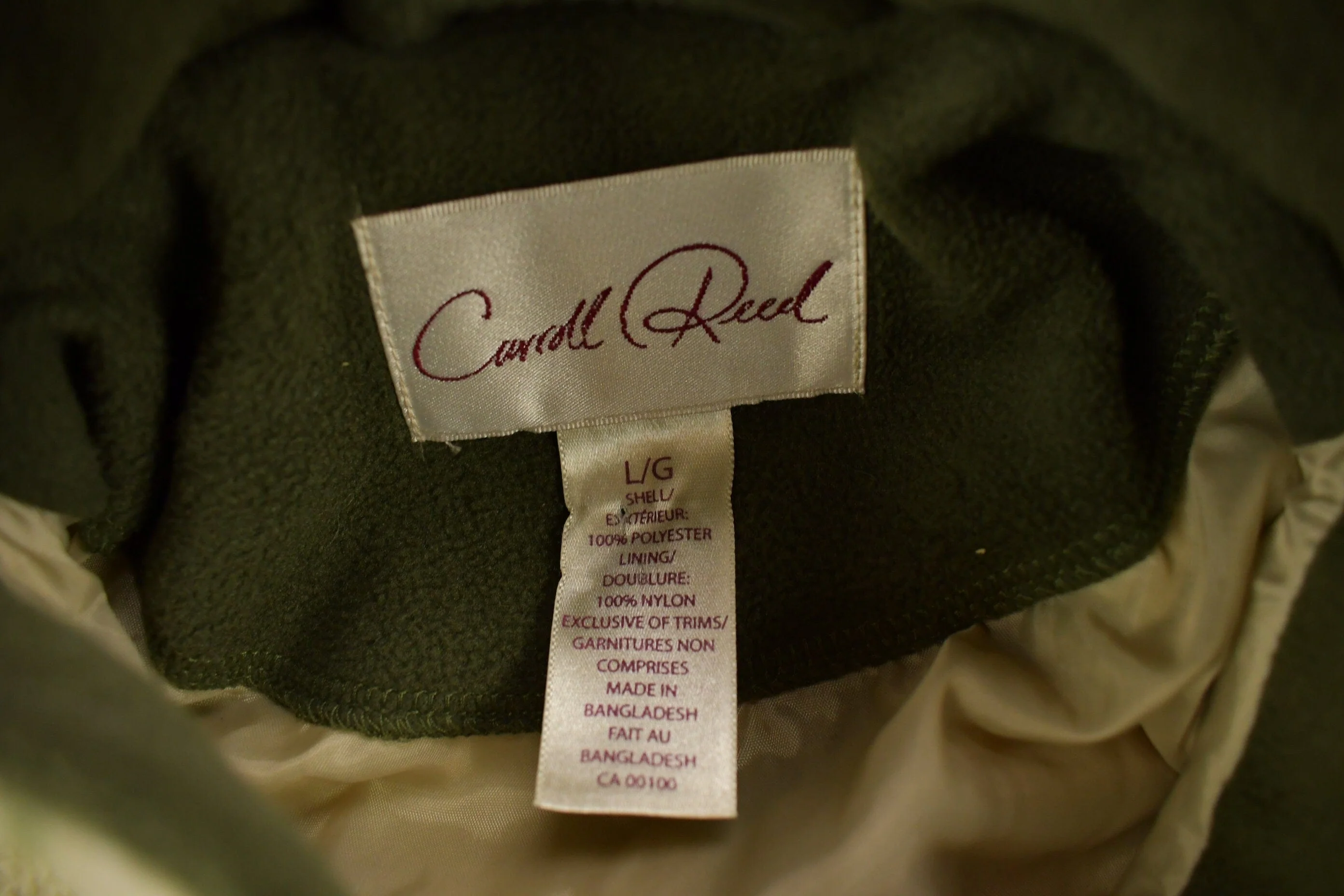 Vintage 1990s Carroll Reed Leaves Theme All Over Print Fleece Sweater Men's Large - Image 4