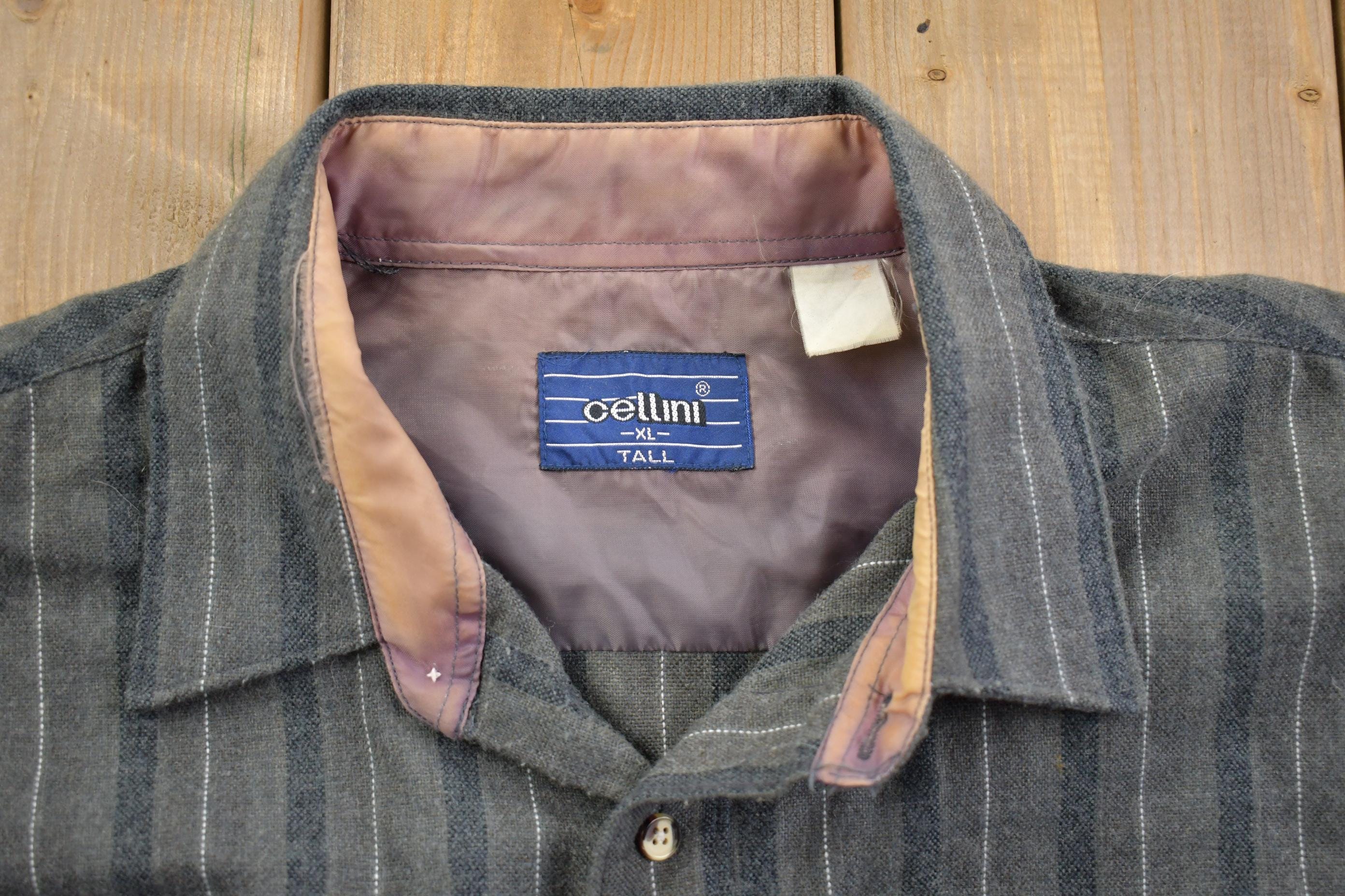 Vintage 1990s Celleni Western Style Button Up Rodeo Shirt Men's XL - Image 4